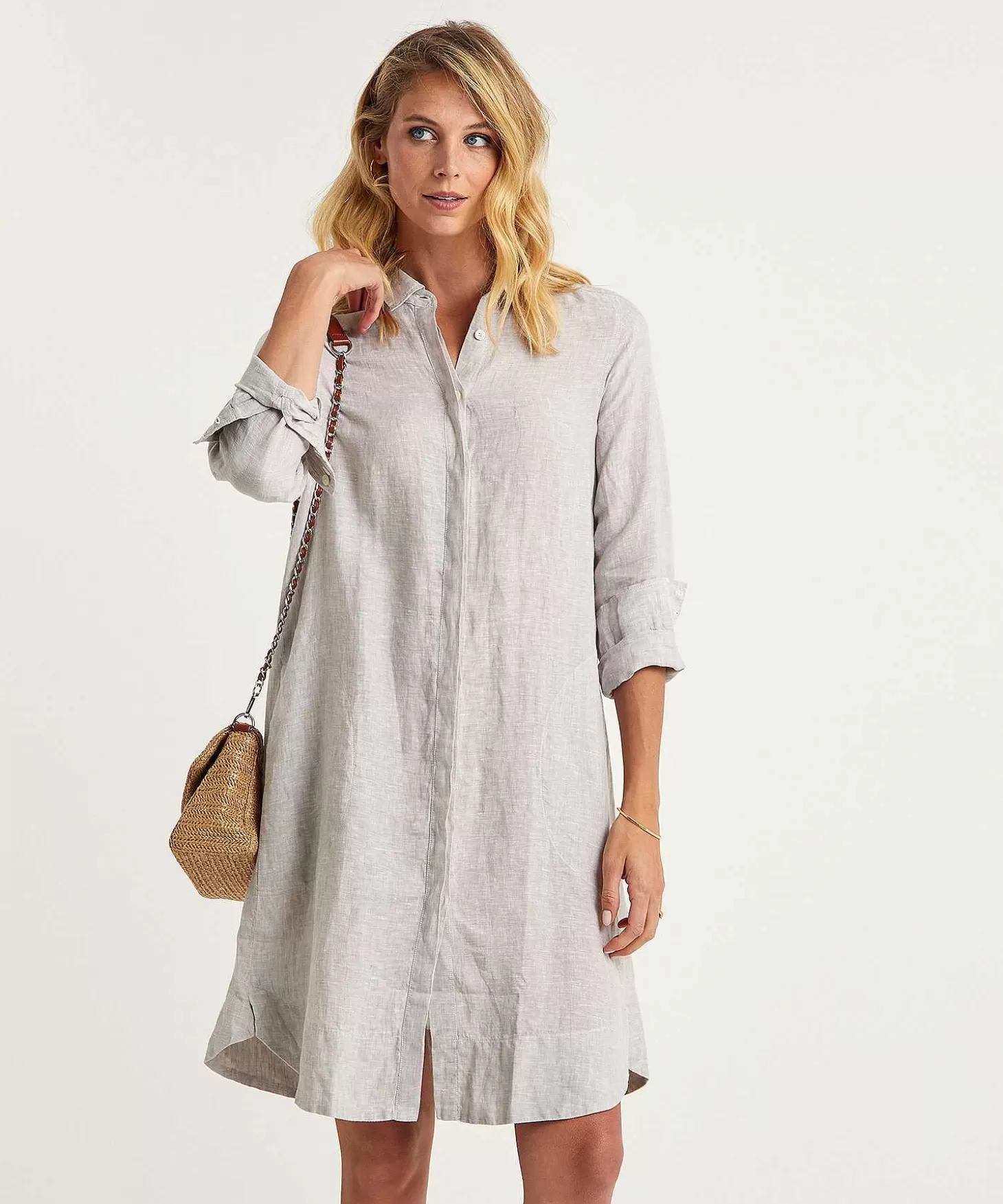 Linen Shirt Dress Gracia*0039 ITALY Fashion