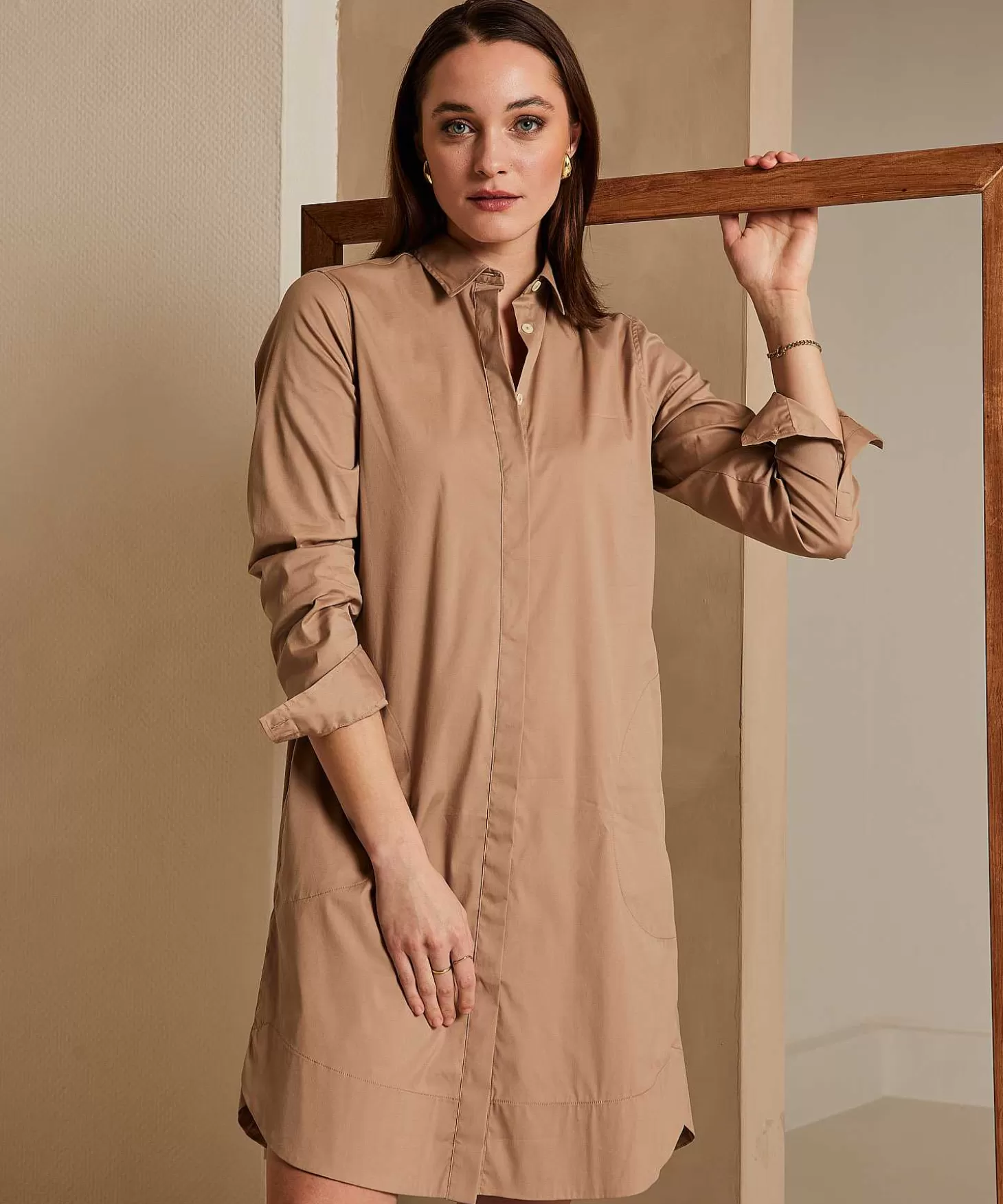 Poplin Shirt Dress Gracia*0039 ITALY Clearance