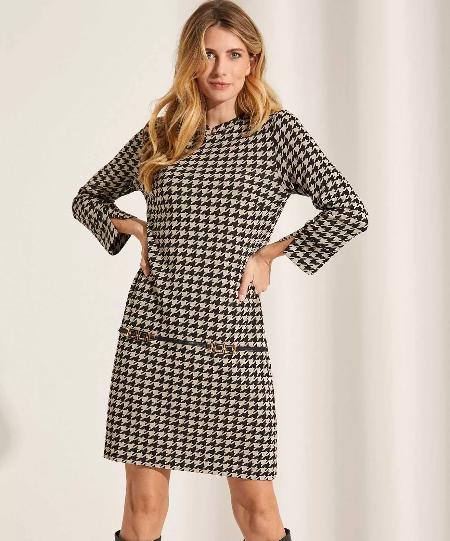 Dress Pied-De-Poule*Ana Alcazar Clearance