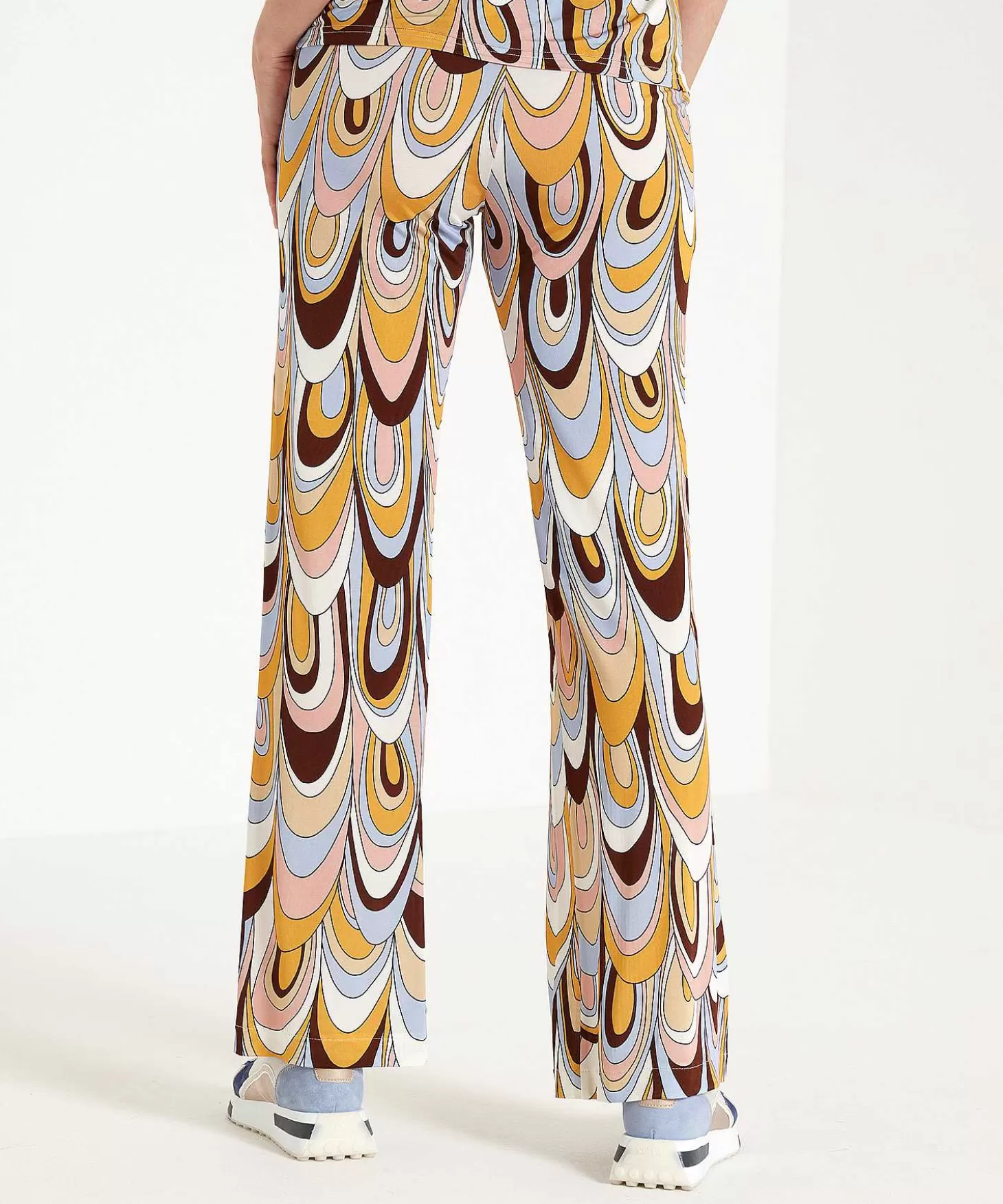 Slinky Palazzo Pants Retro Print*Ana Alcazar Clearance