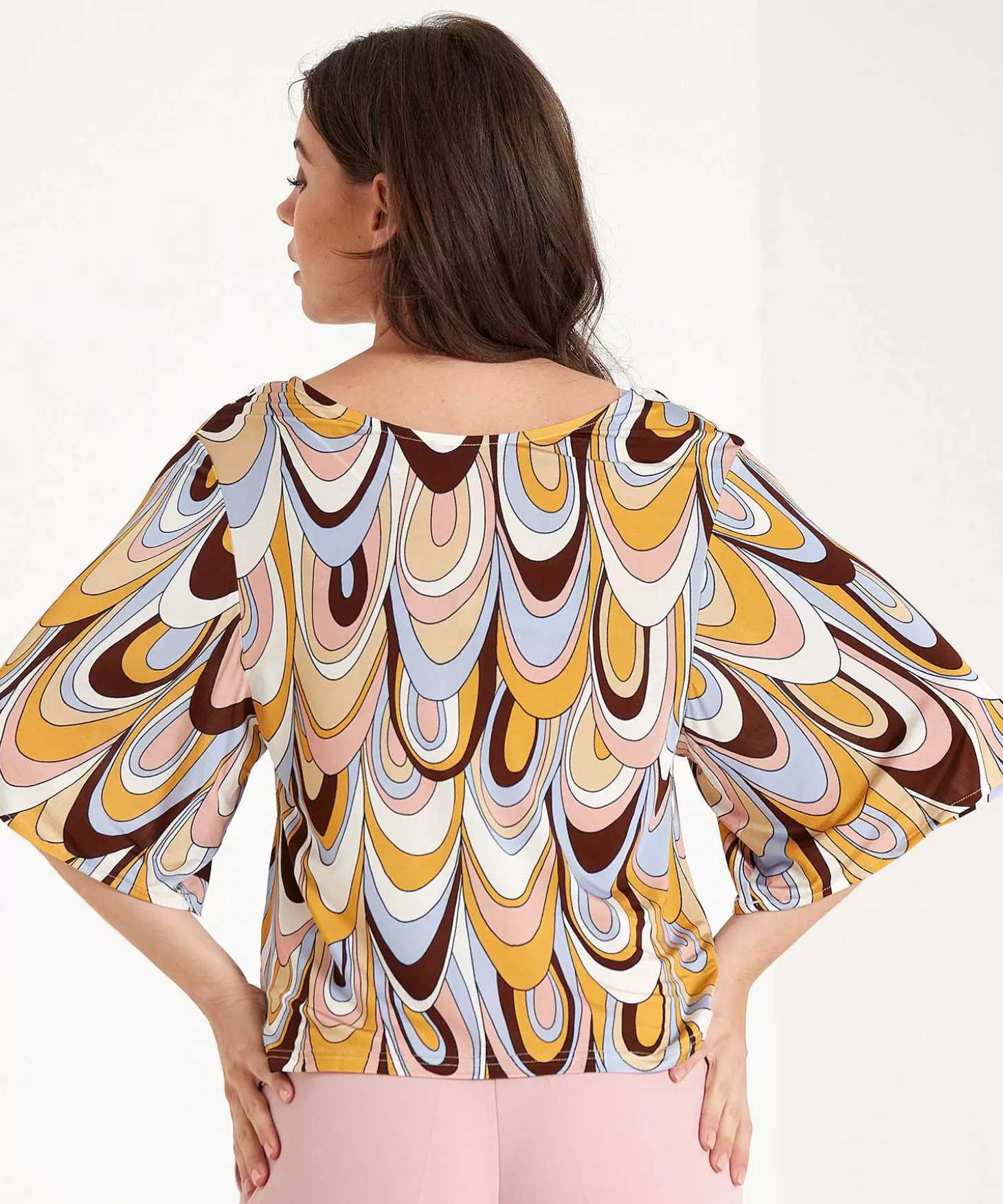 Slinky Top Retro Print*Ana Alcazar Best Sale