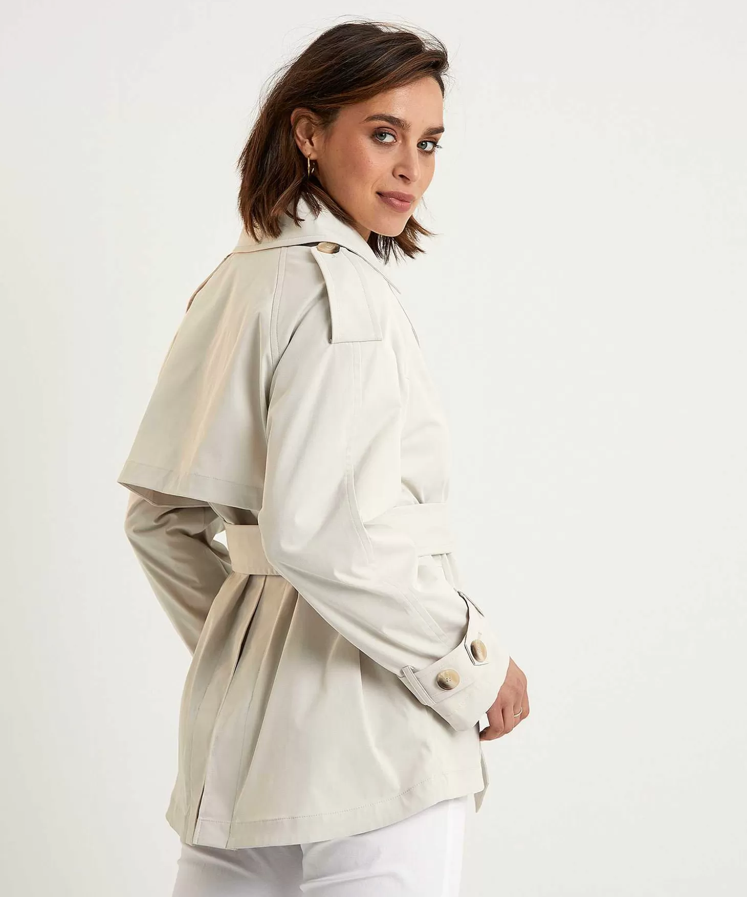 Short Trench Coat Aliz*Beaumont Best Sale