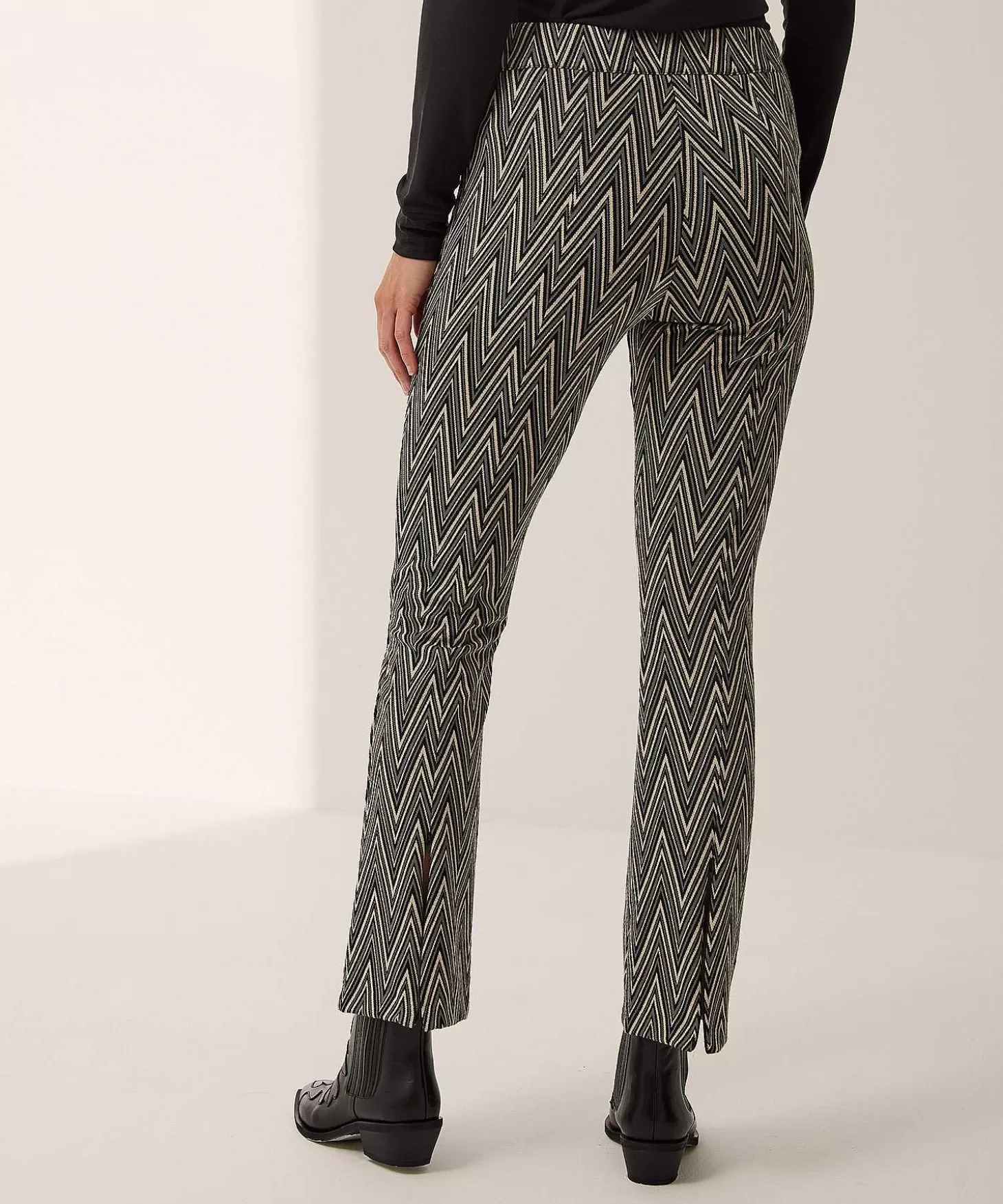 Jacquard Kick Flare Trousers Malou*Brax Store