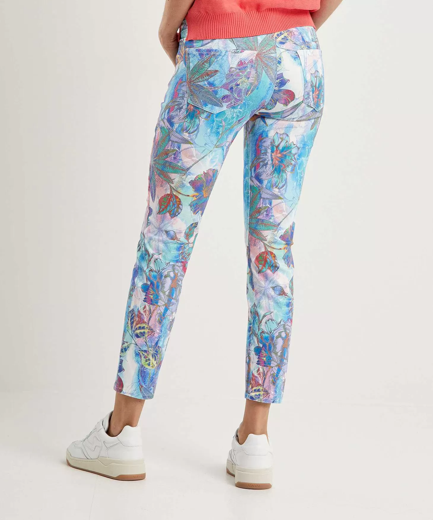 Skinny Jeans Flower Print Ana*Brax New