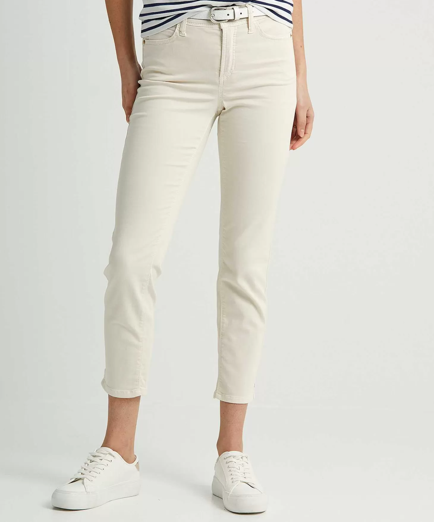 Cropped Soft Cotton Trousers Piper*Cambio Clearance