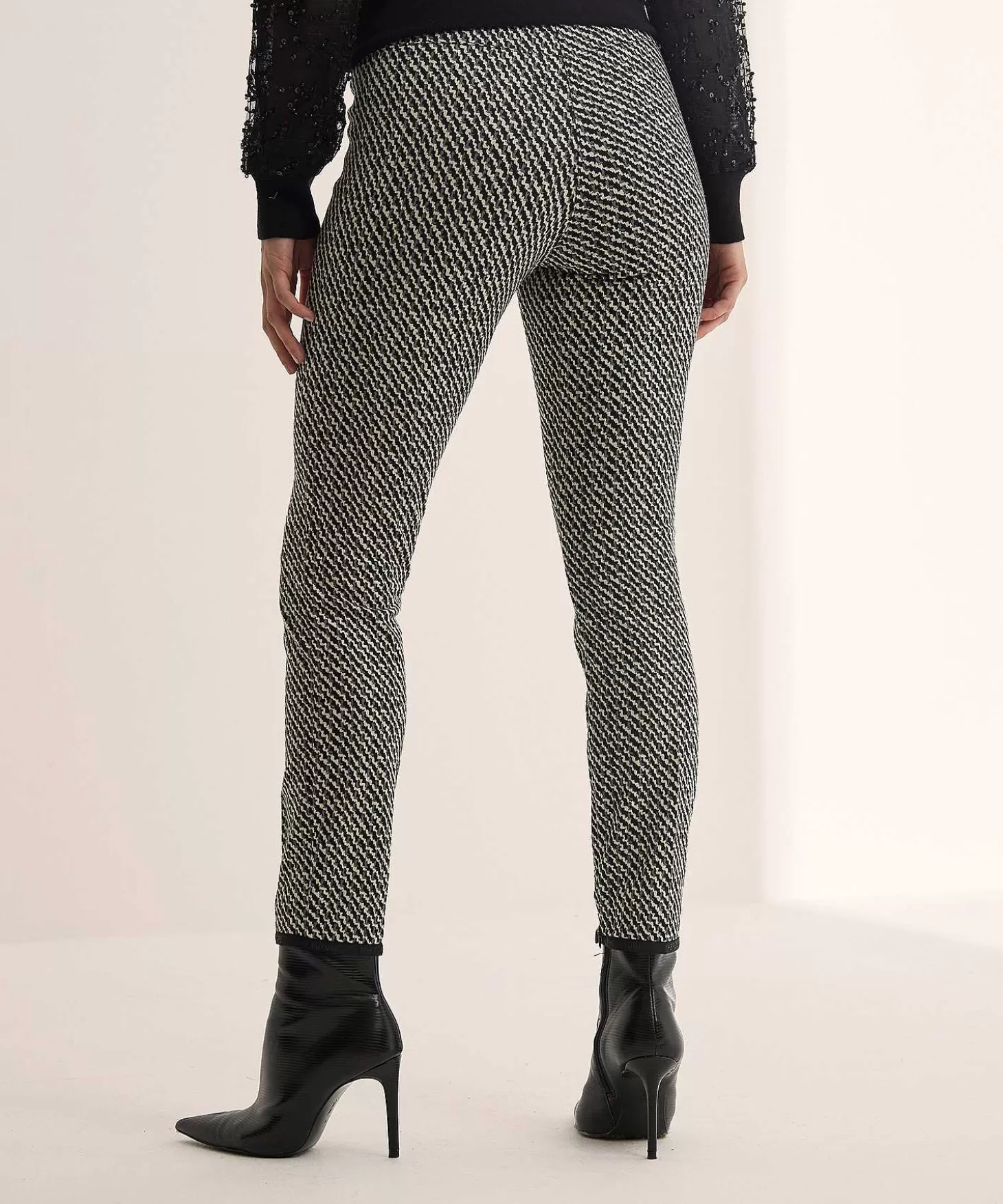 Cropped Trousers Jacquard Ranee*Cambio Discount