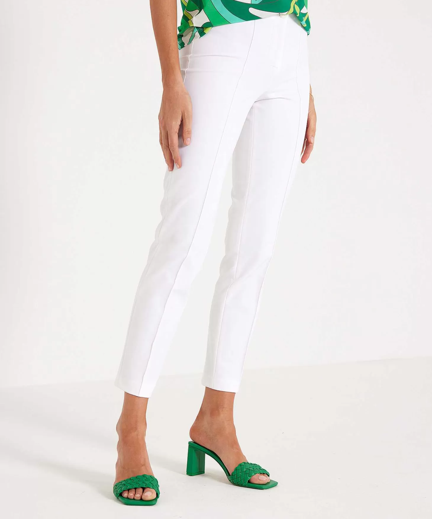 Soft Techno Trousers With Partial Seam Ros*Cambio Sale