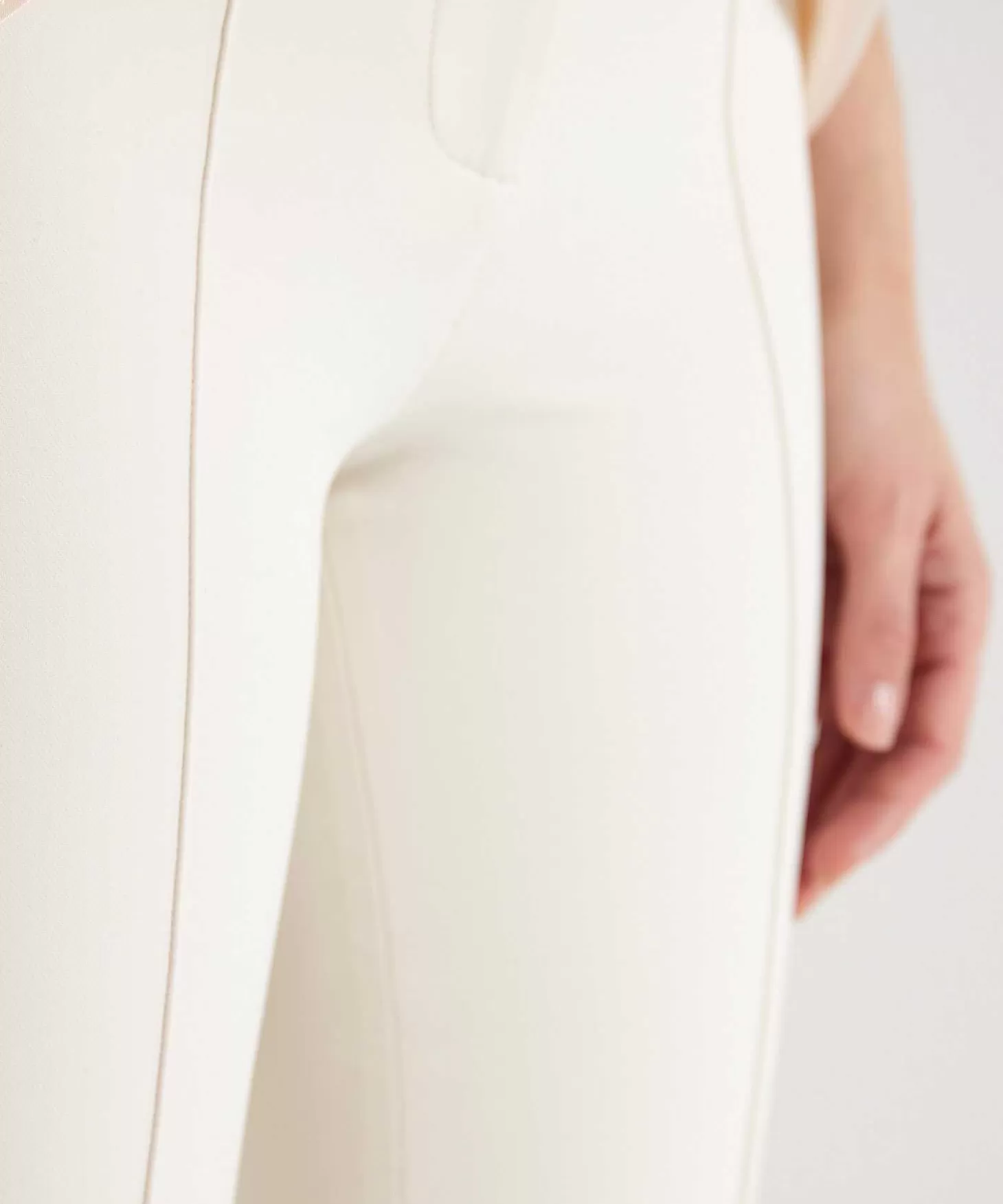 Soft Techno Trousers With Partial Seam Ros*Cambio Online