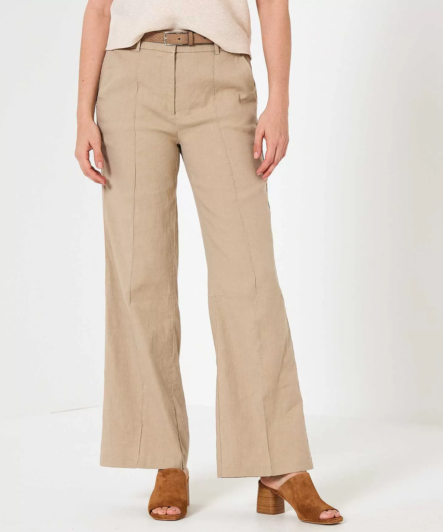 Wide Leg Pants Linen Mix Amelie*Cambio Sale