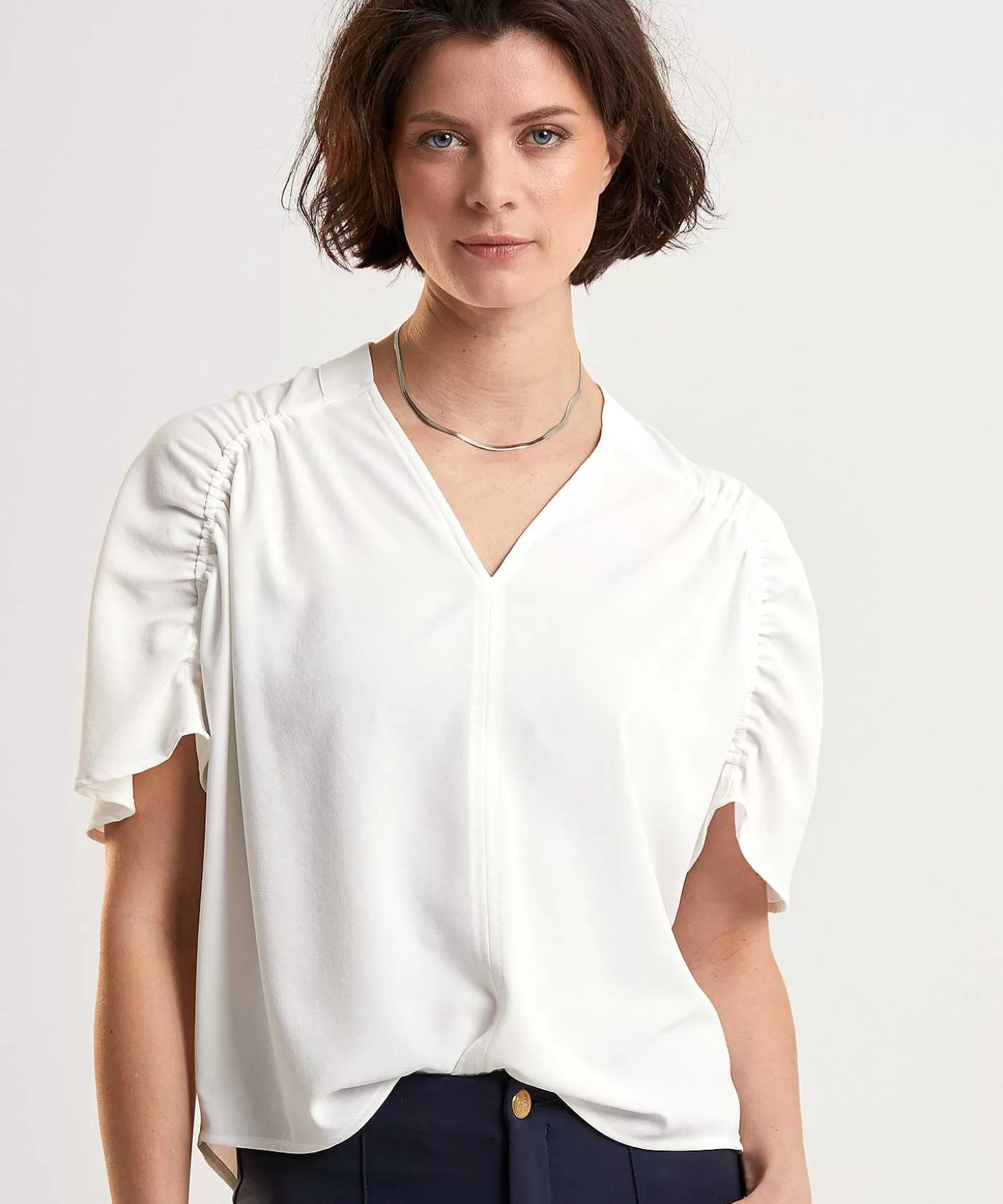 Blouse Smock Shoulder*Caroline Biss Store