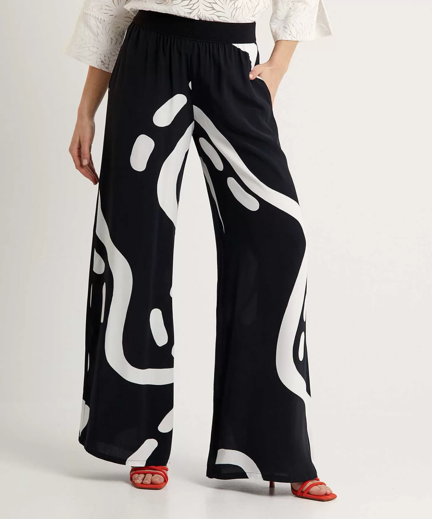 Palazzo Pants Fancy Print*Caroline Biss Best Sale