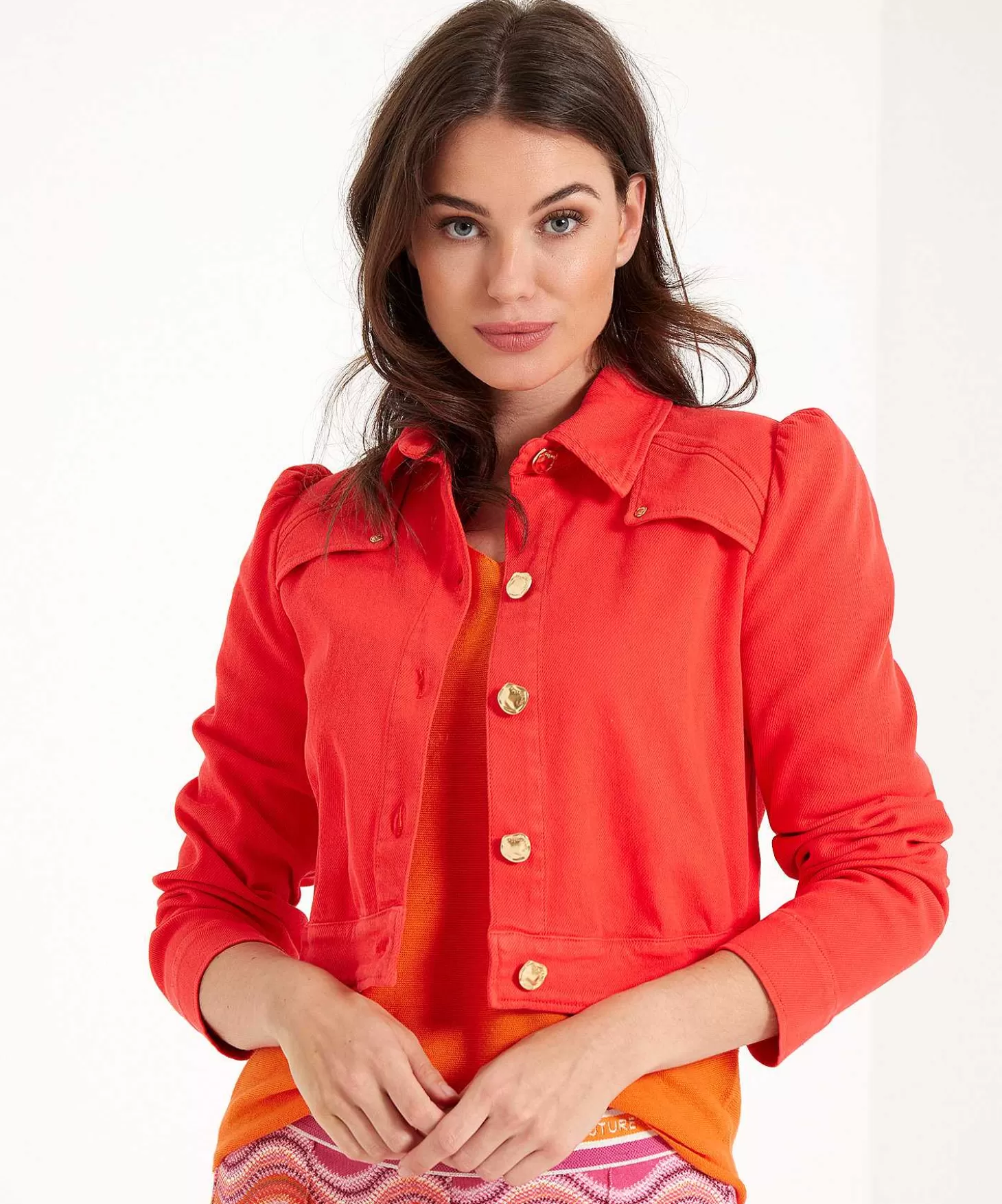 Short Jacket Puff Sleeve*Caroline Biss Store