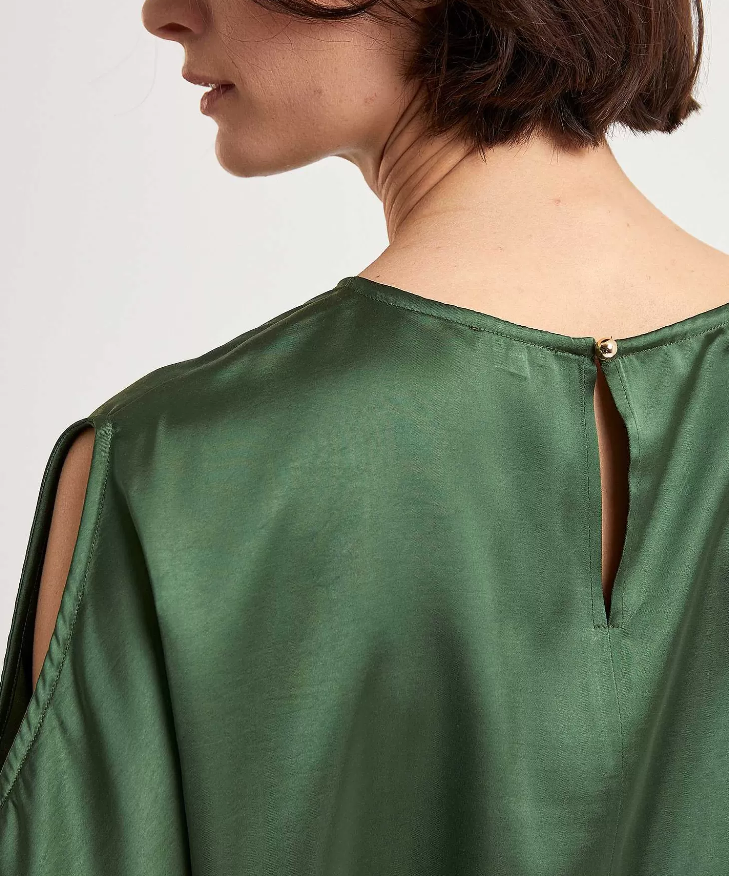 Silky Top Open Shoulder*Caroline Biss Cheap