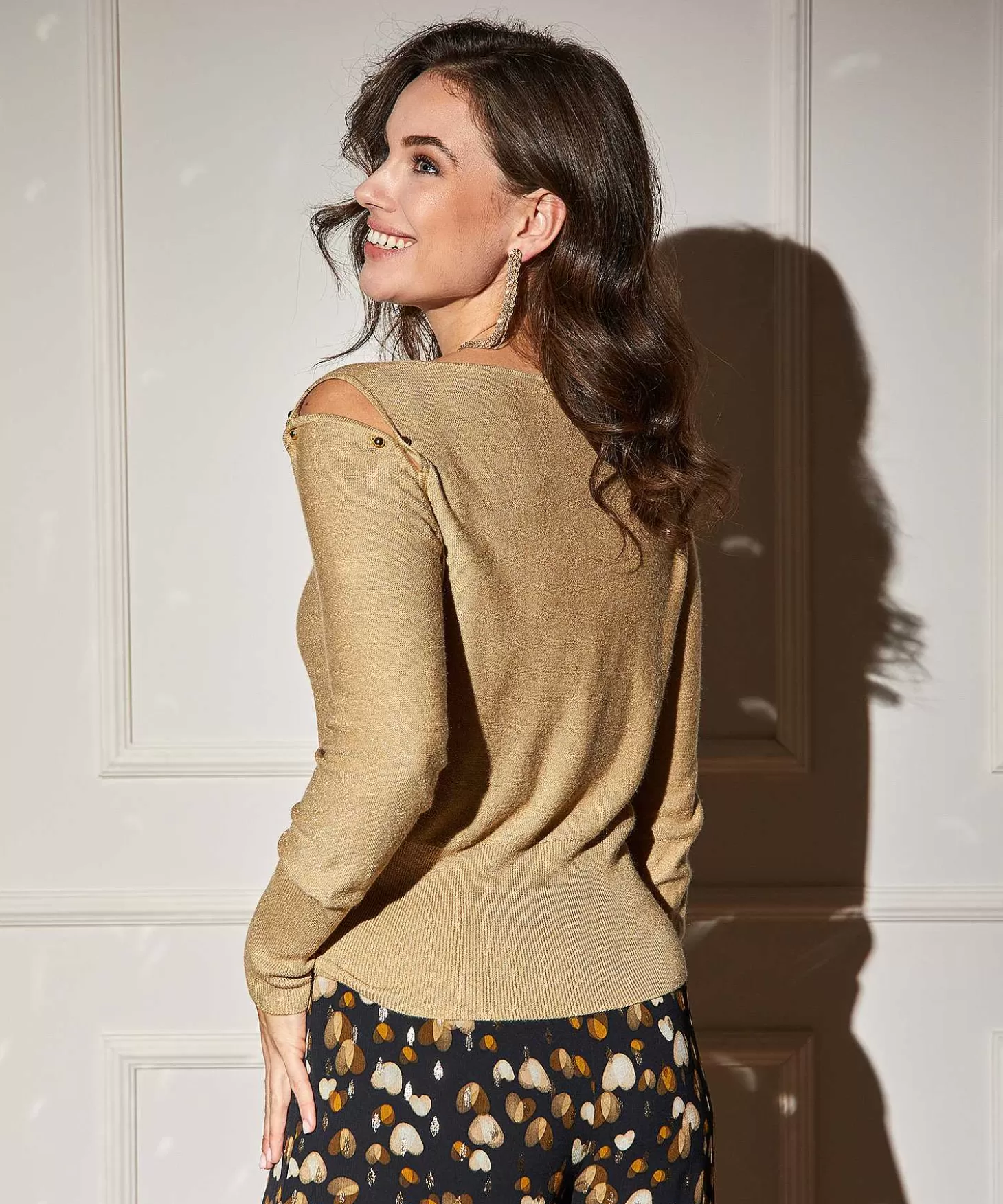 Sweater Open Shoulder Lurex*Caroline Biss Sale