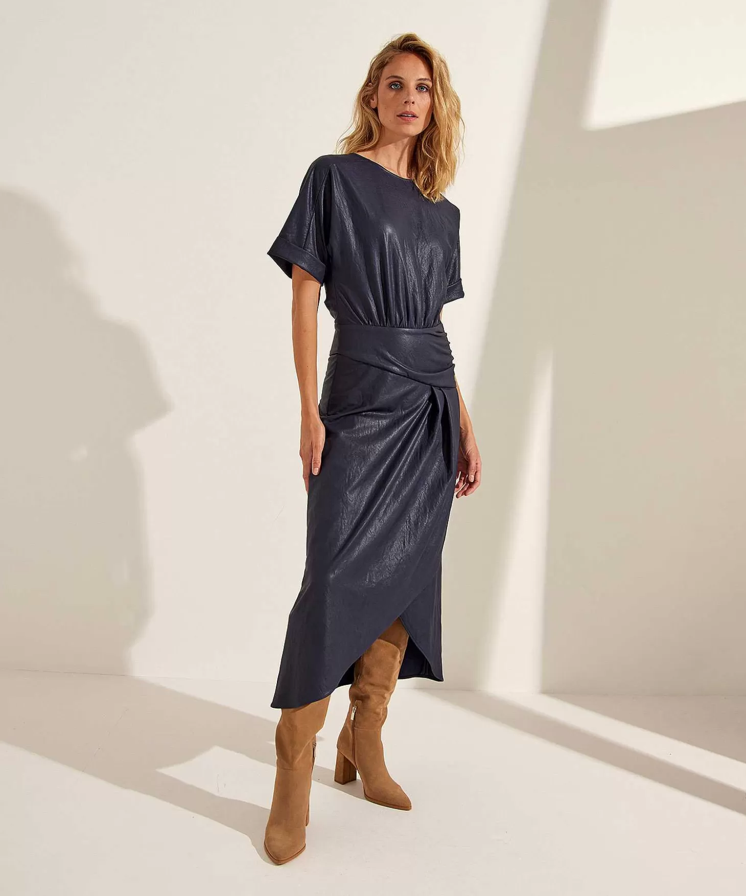 Vegan Leather Dress*Caroline Biss Shop