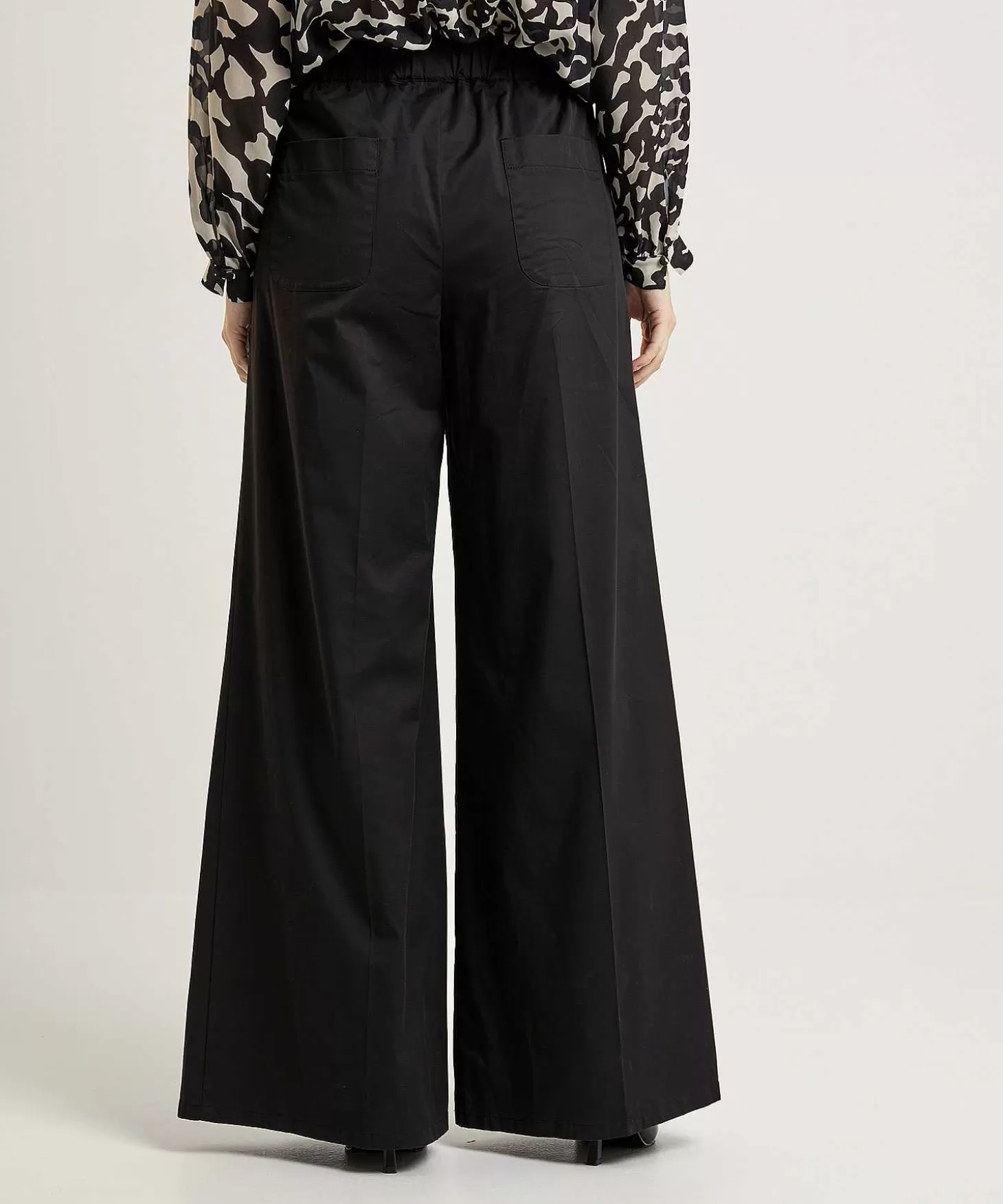 Wide Leg Poplin Pants*Caroline Biss Fashion