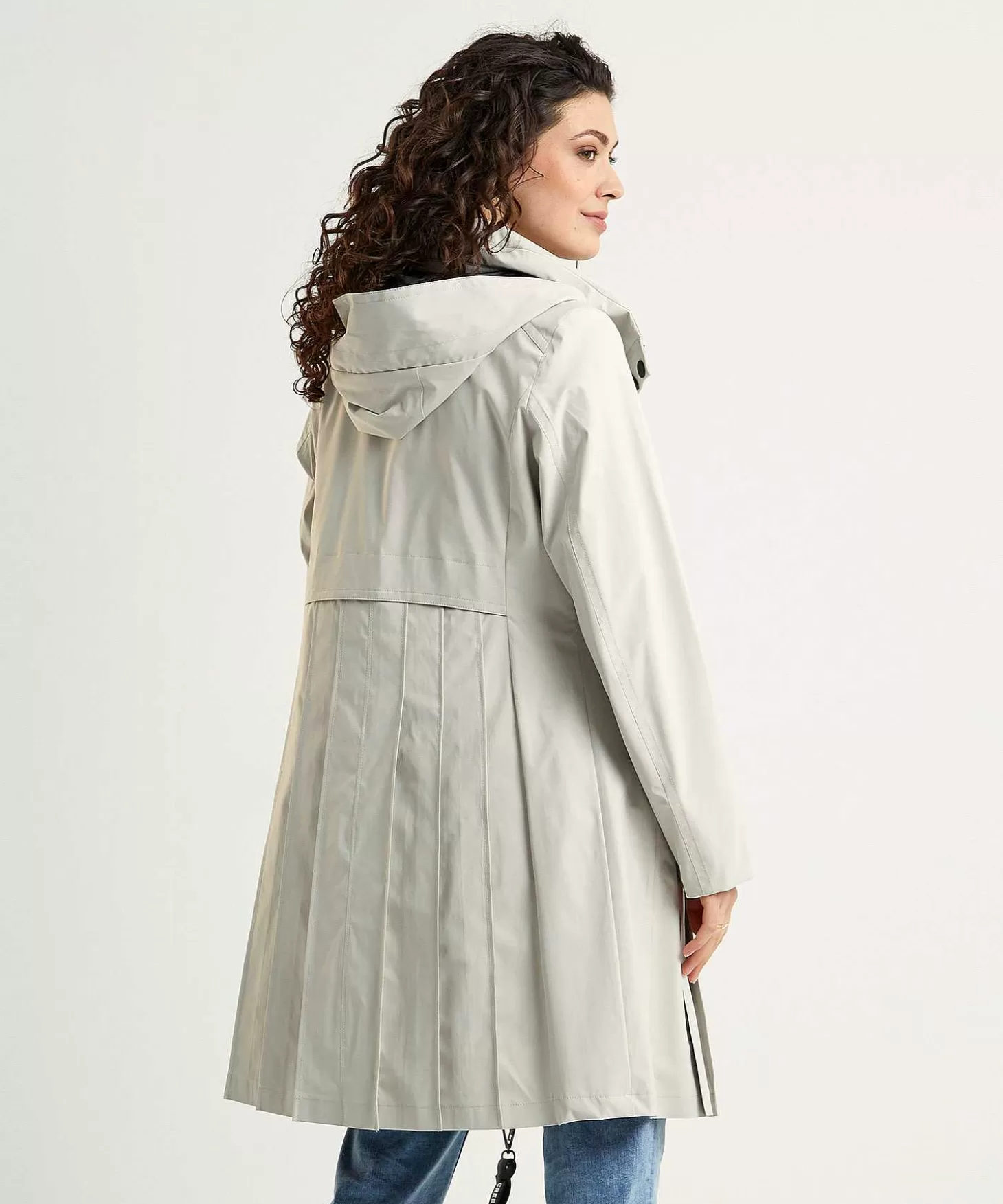 Raincoat With Pleated Details Doris*Creenstone Best Sale