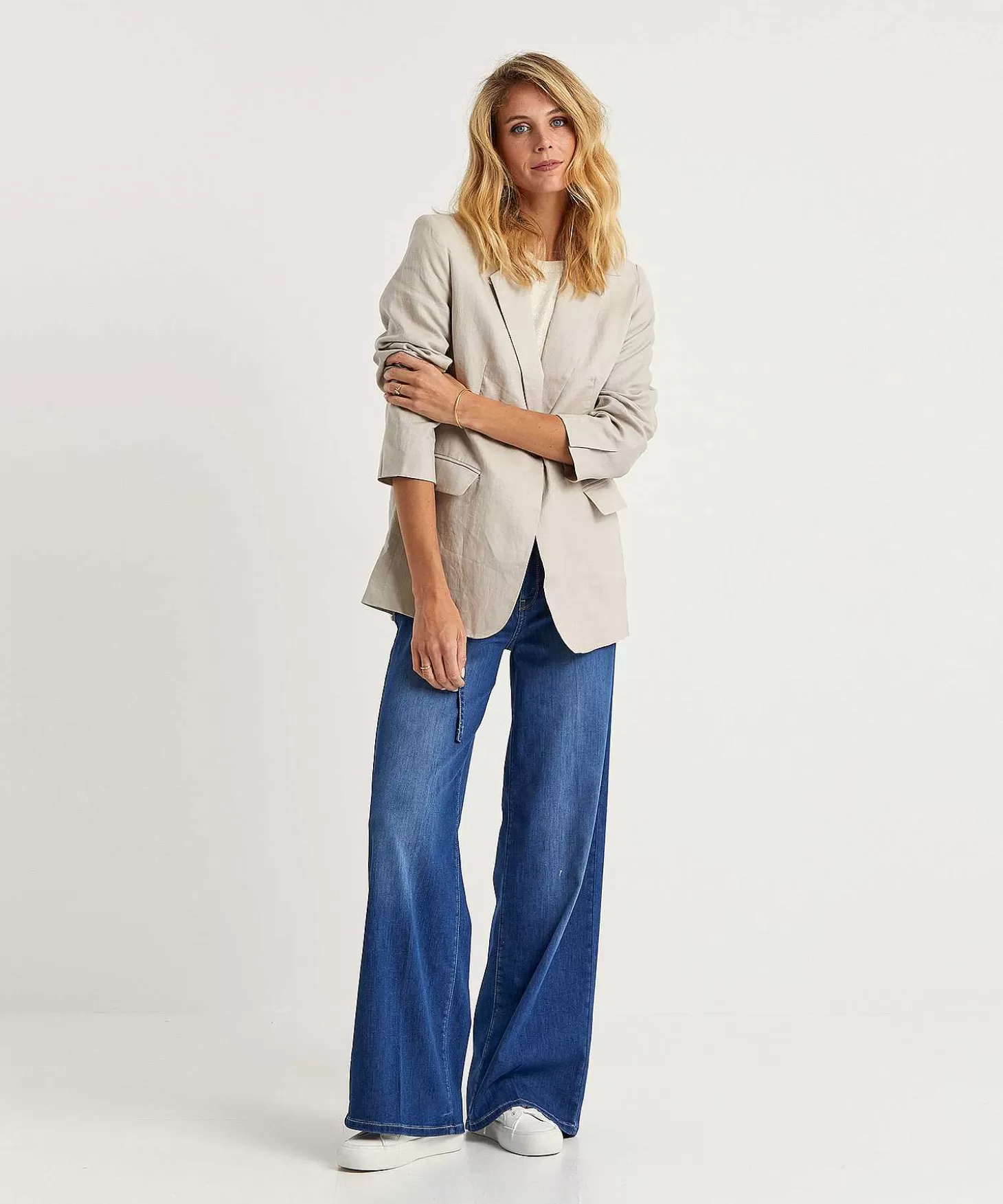 Oversized Linen Blazer*Emotions Fashion