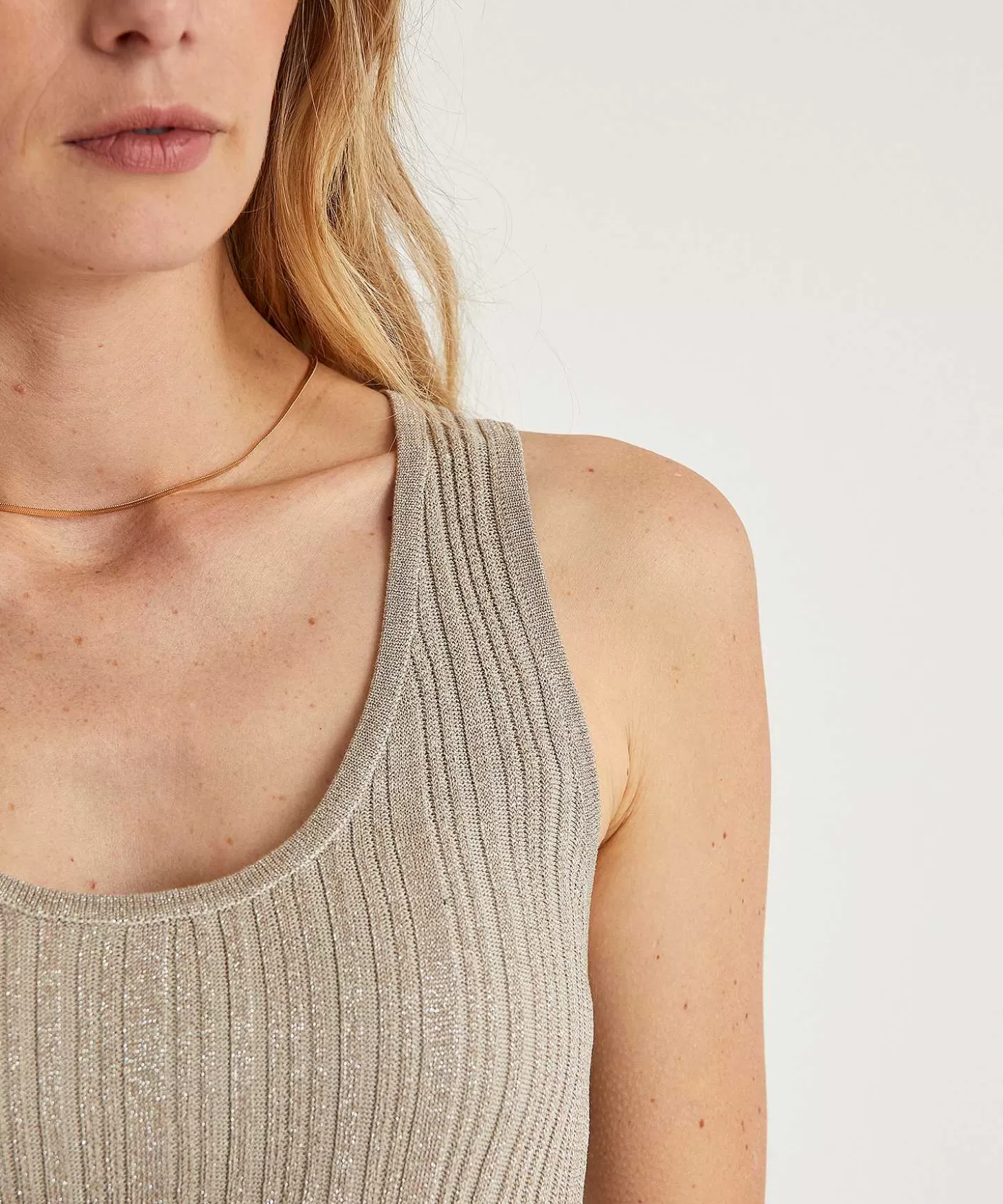 Ribbed Camisole Lurex*Emotions Clearance