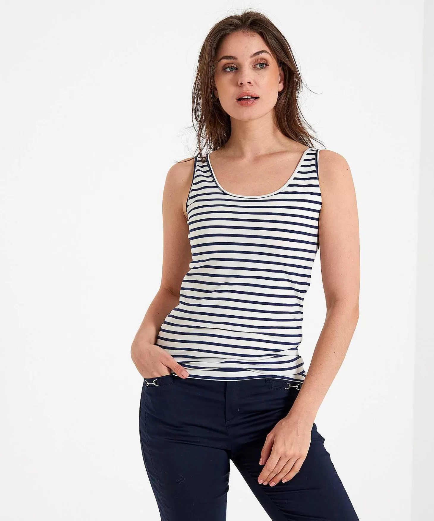 Essentials Singlet Breton Stripe** Best