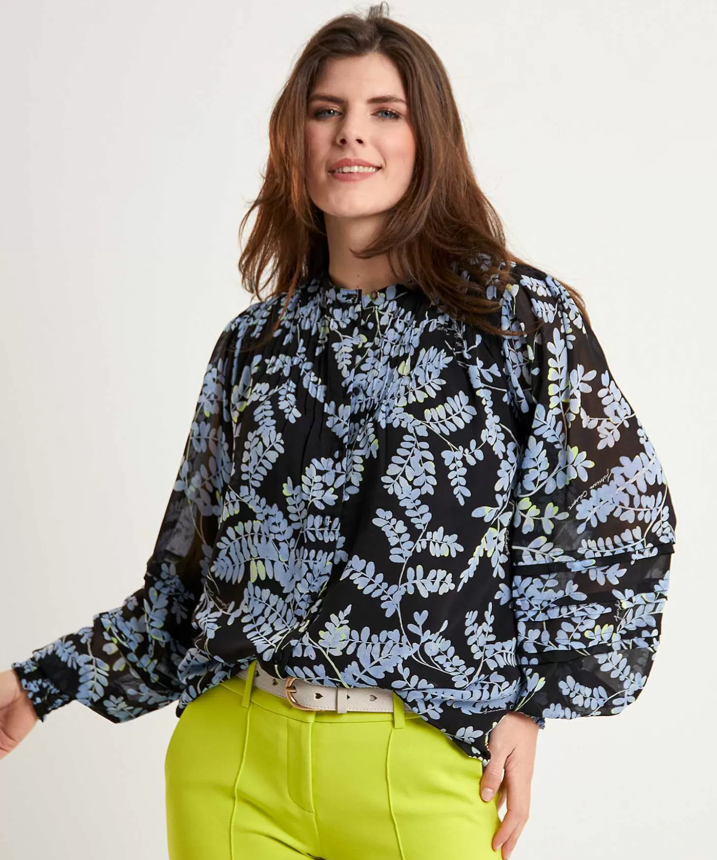 Blouse Leaf Print Ferry*Fabienne Chapot Flash Sale