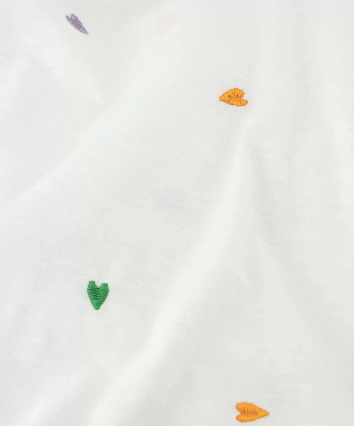 T-Shirt Hearts Embroidery Phil*Fabienne Chapot Cheap