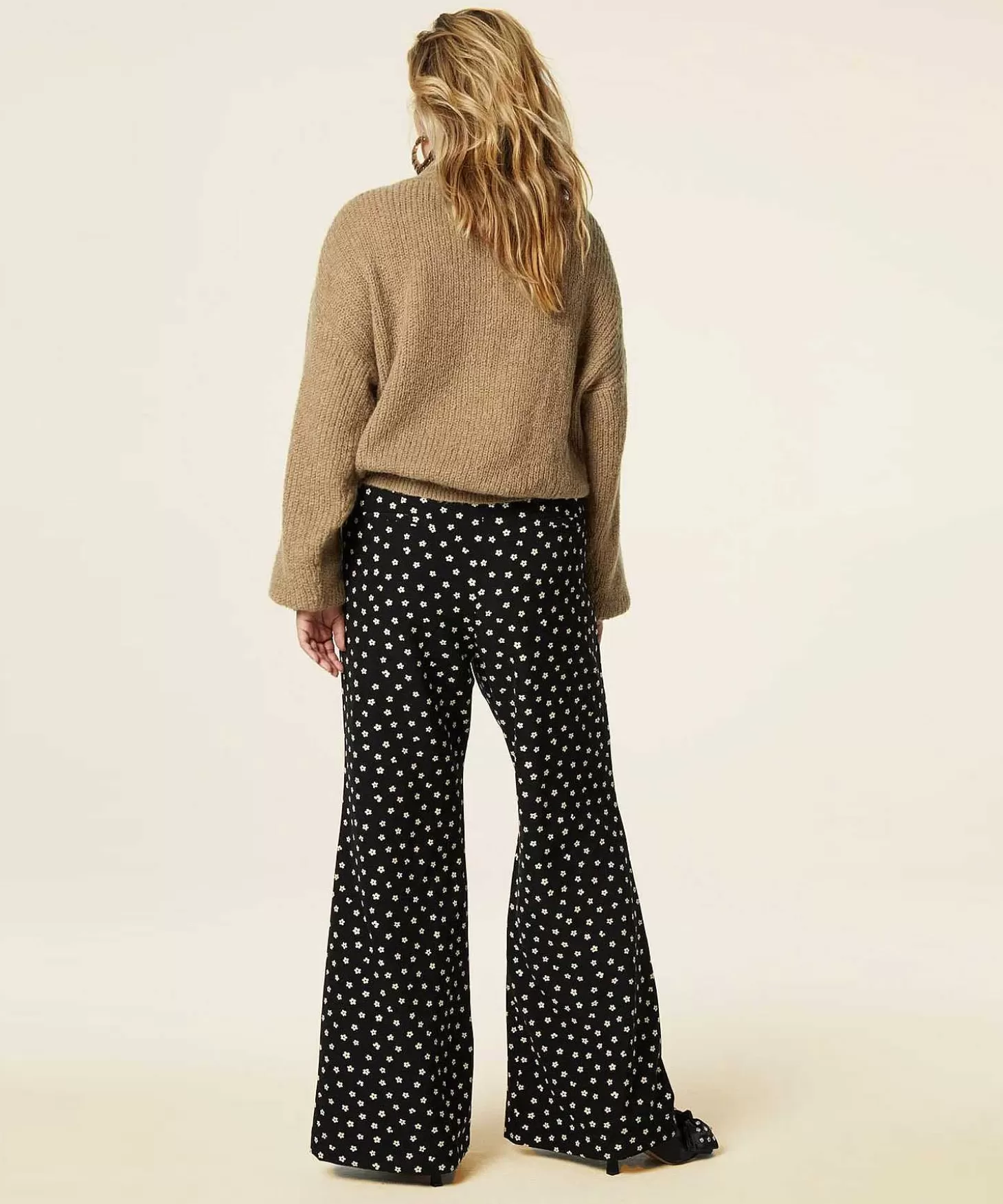 Wide Leg Pants Floral Print Puck*Fabienne Chapot Best Sale