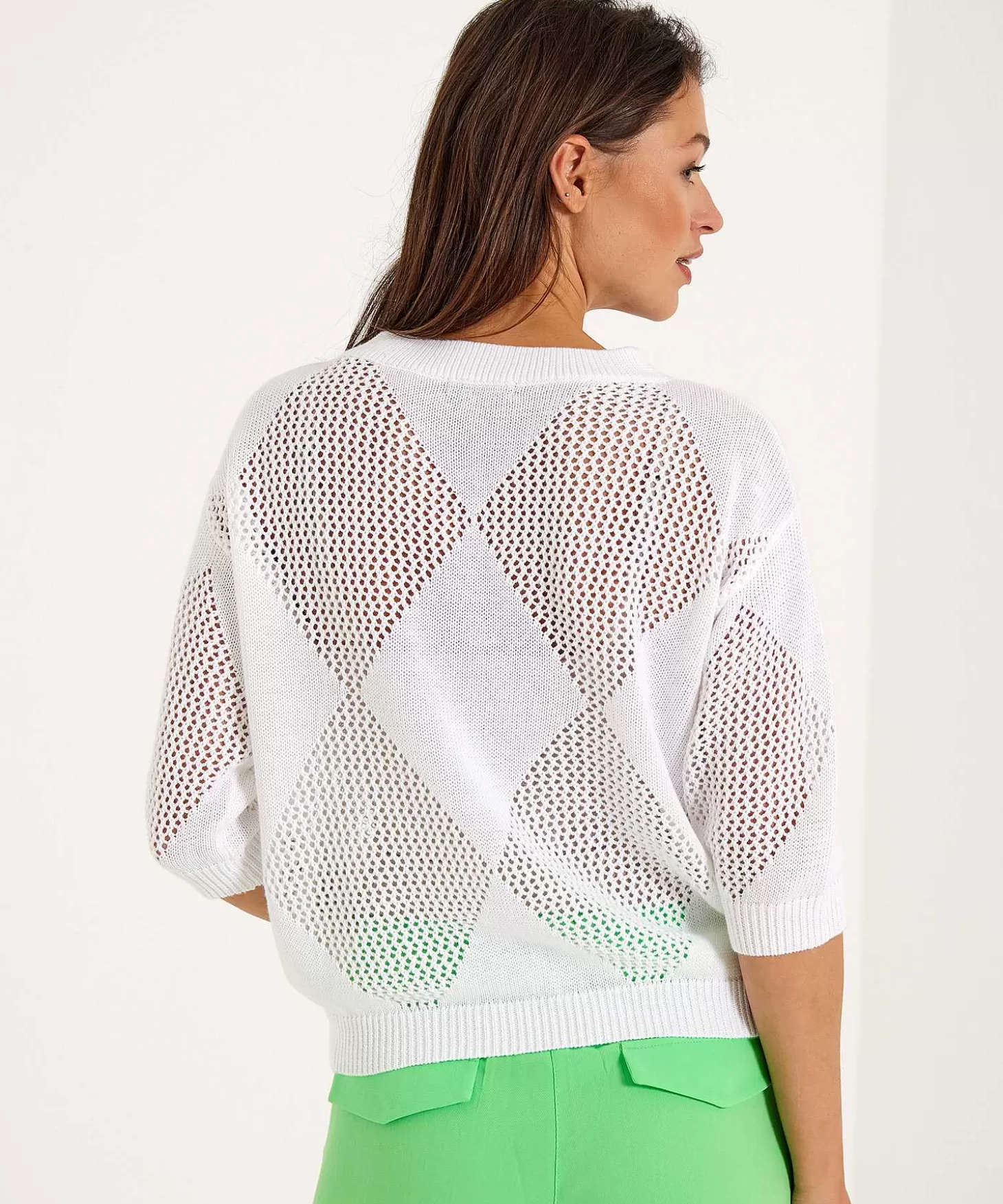 Ajour Sweater Argyle*GIULIA E TU Discount