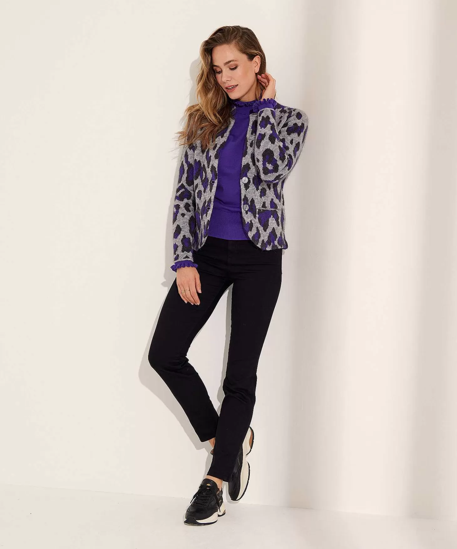 Blazer Vest Jacquard Animal*GIULIA E TU Hot