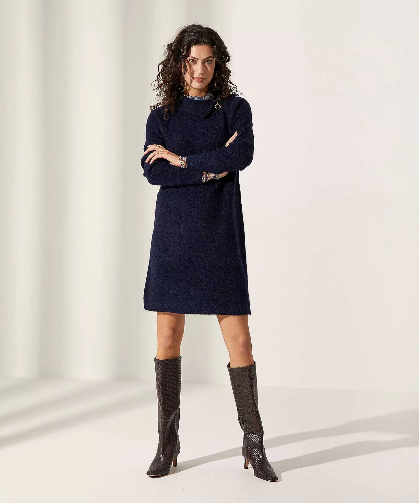 Dress Wool Mix Zipper*GIULIA E TU Store