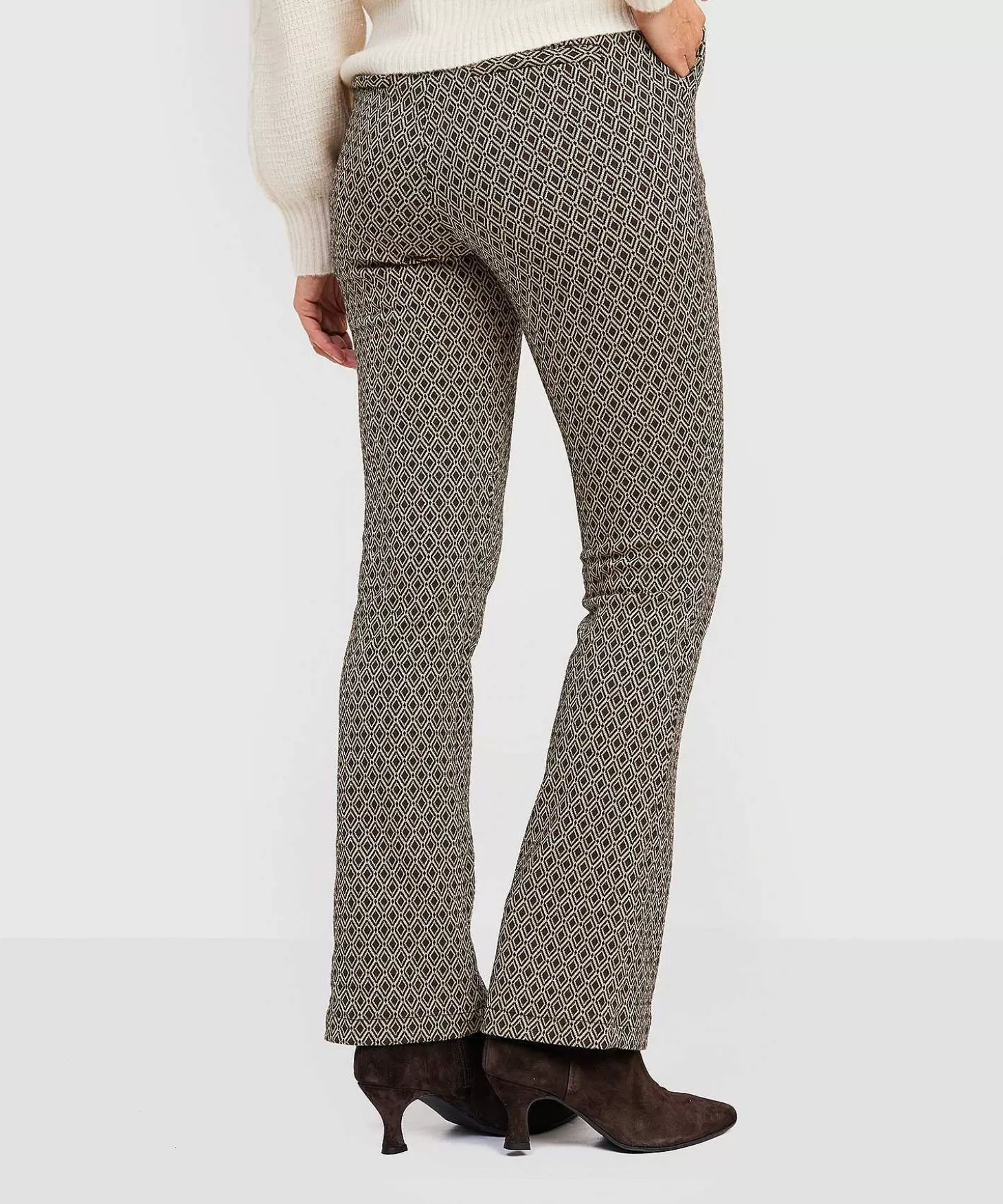 Flared Trousers Jacquard*Giulia e Tu Outlet