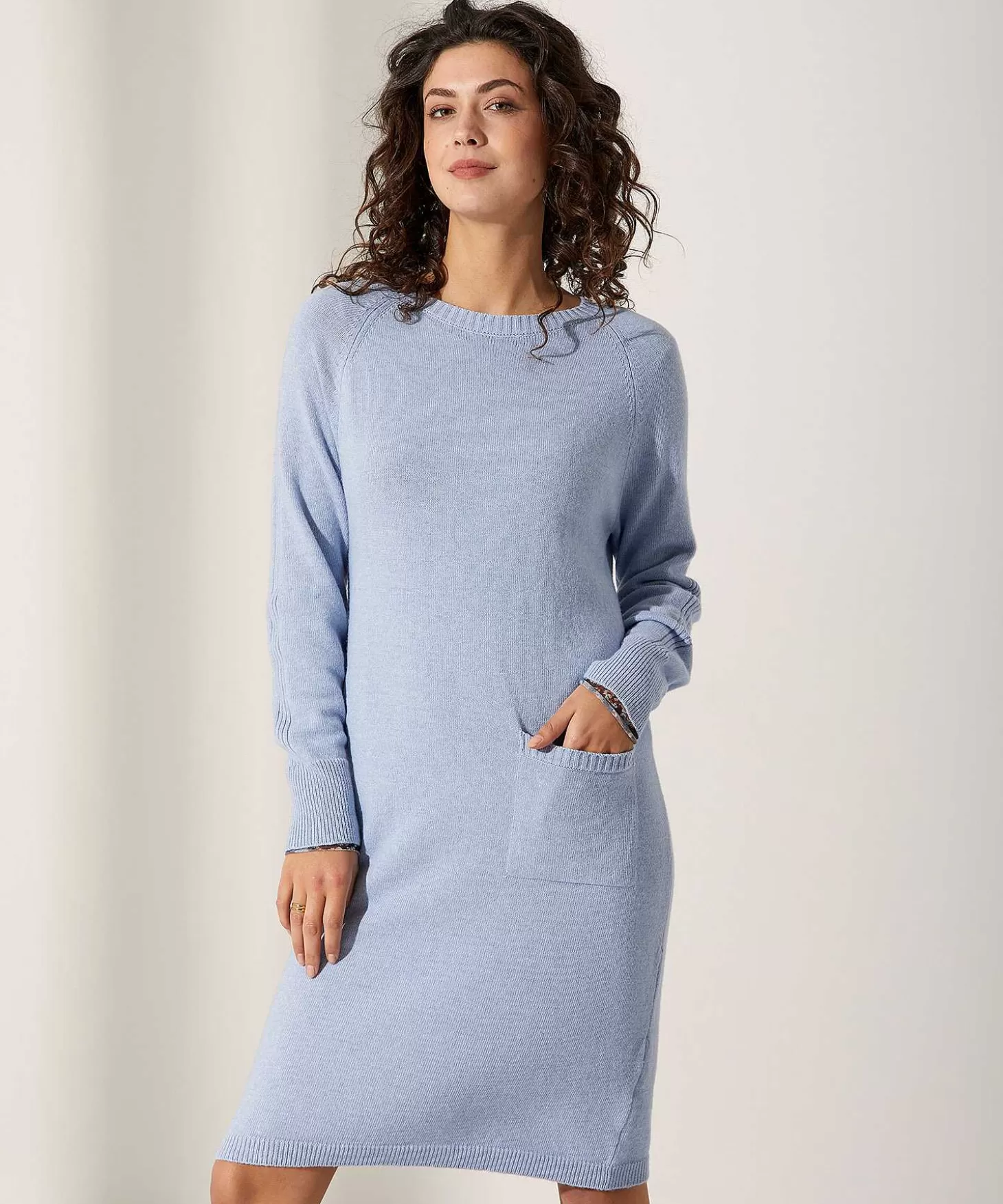 Knit Dress With Pocket*GIULIA E TU Hot