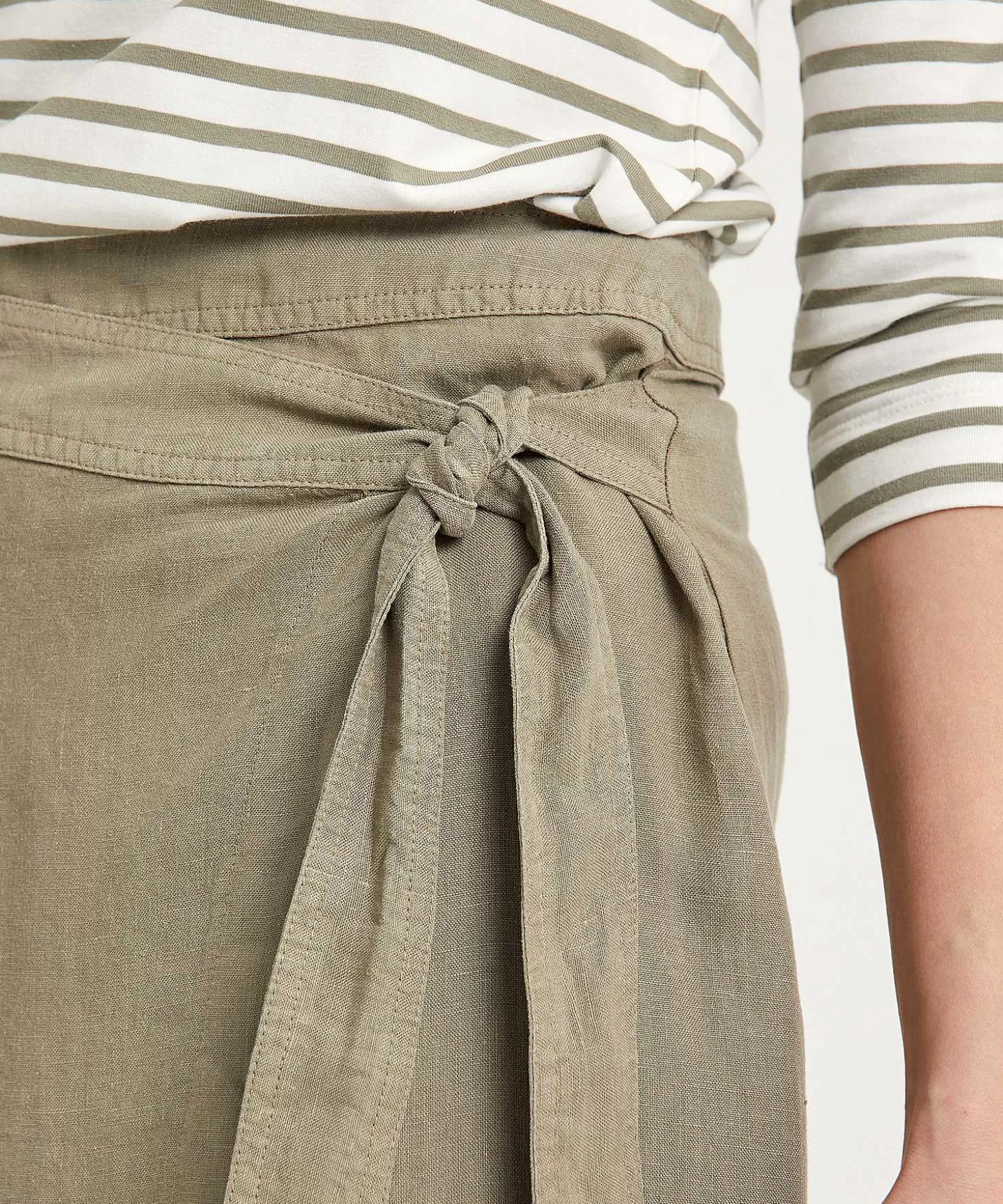 Linen Cargo Wrap Skirt*GIULIA E TU Hot