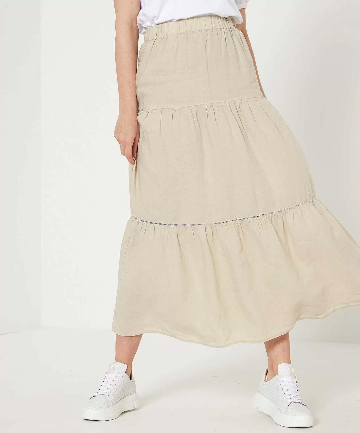 Linen Maxi Skirt*GIULIA E TU Shop