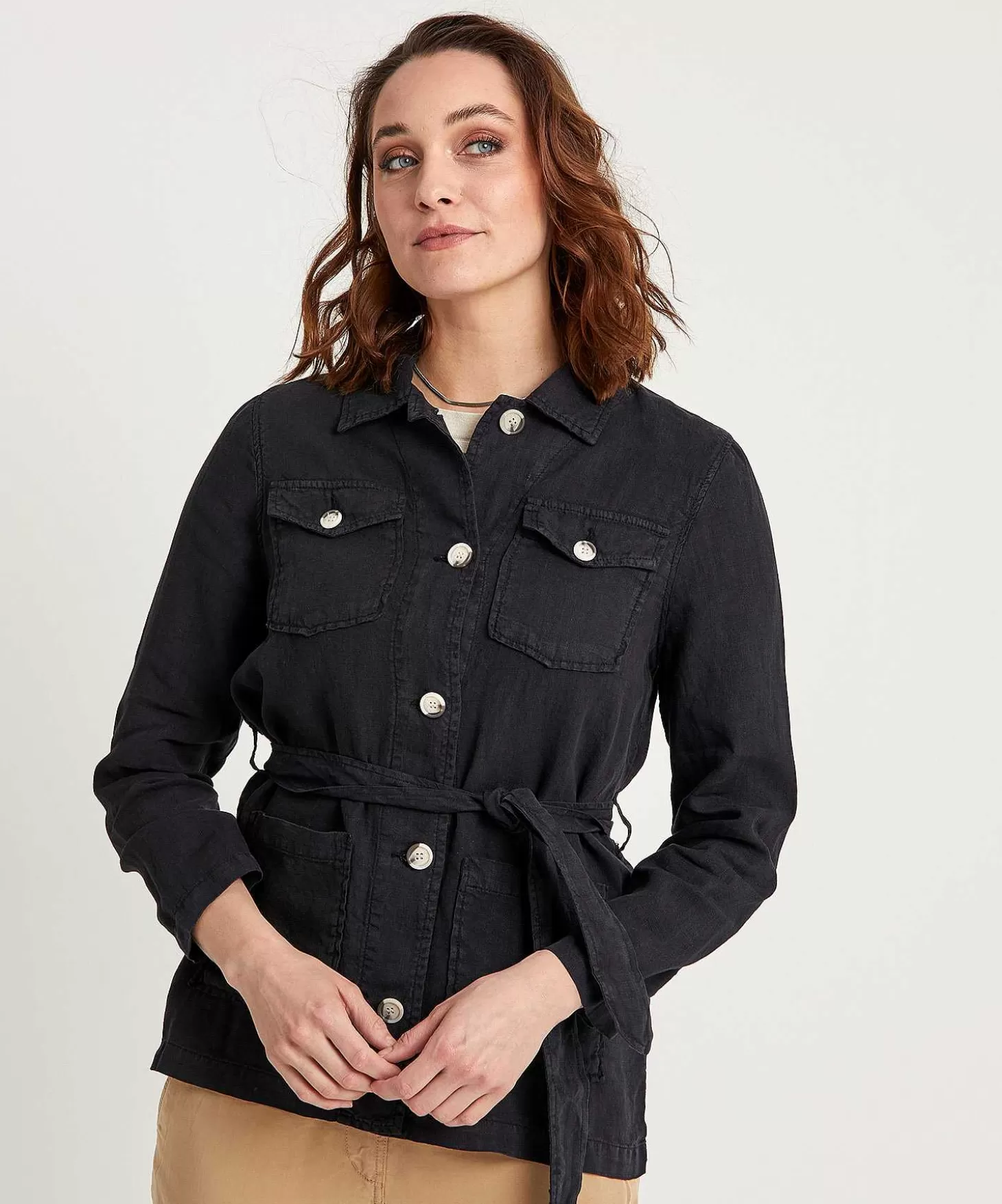 Linen Safari Shirt Jacket*GIULIA E TU Cheap