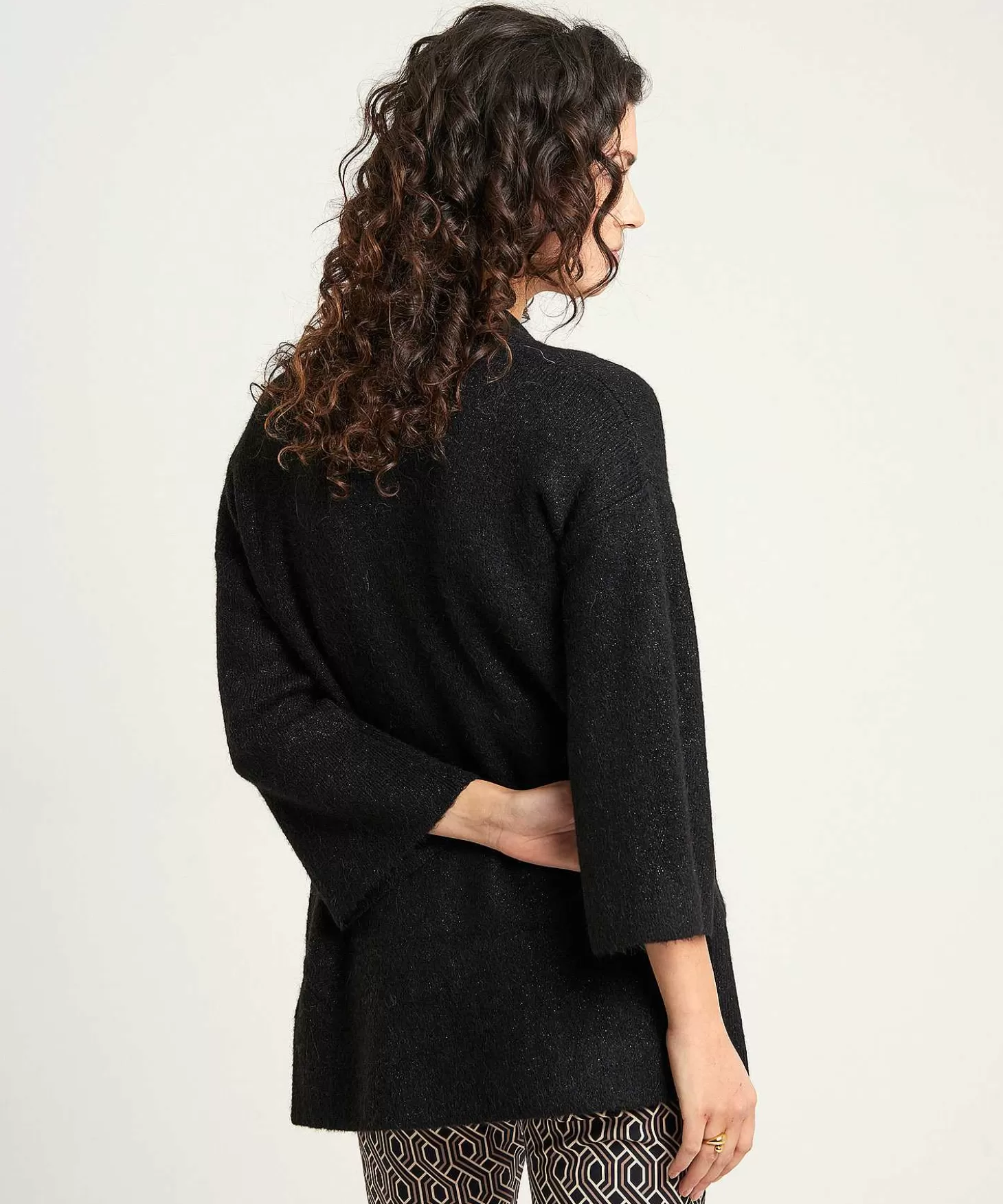 Mid-Length Cardigan Lurex*GIULIA E TU Cheap