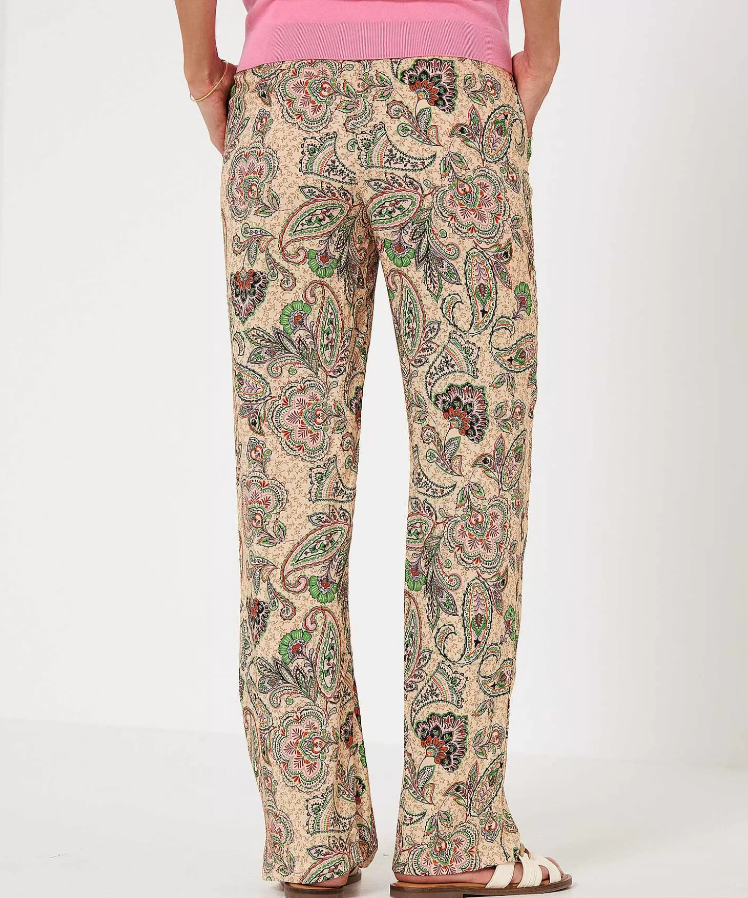 Palazzo Pants Paisley Flower*GIULIA E TU Best Sale