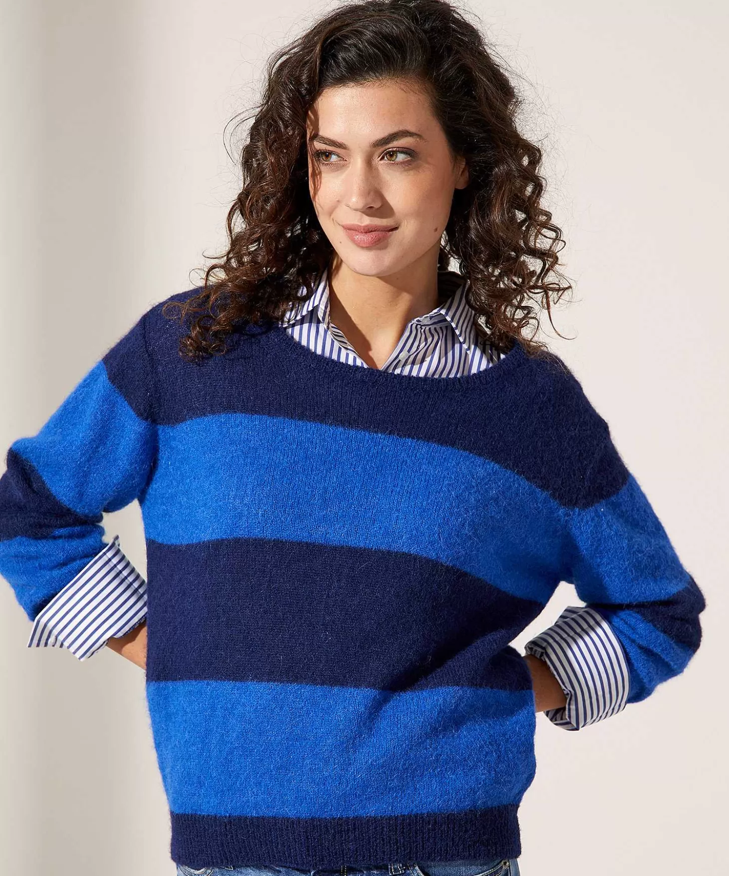 Sweater Alpaca Mix Stripes*GIULIA E TU Discount