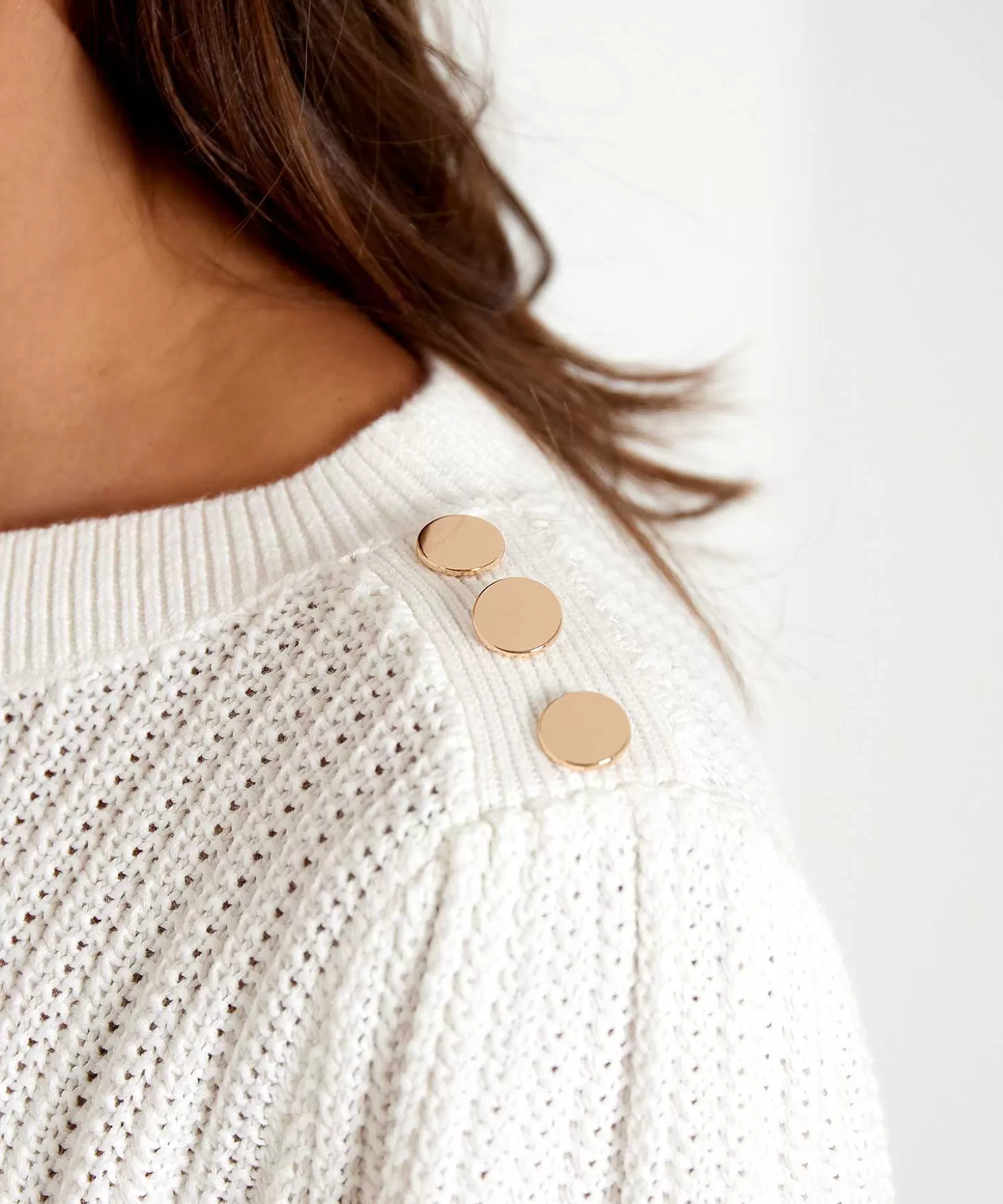 Sweater Fancy Knit Buttons*GIULIA E TU Sale