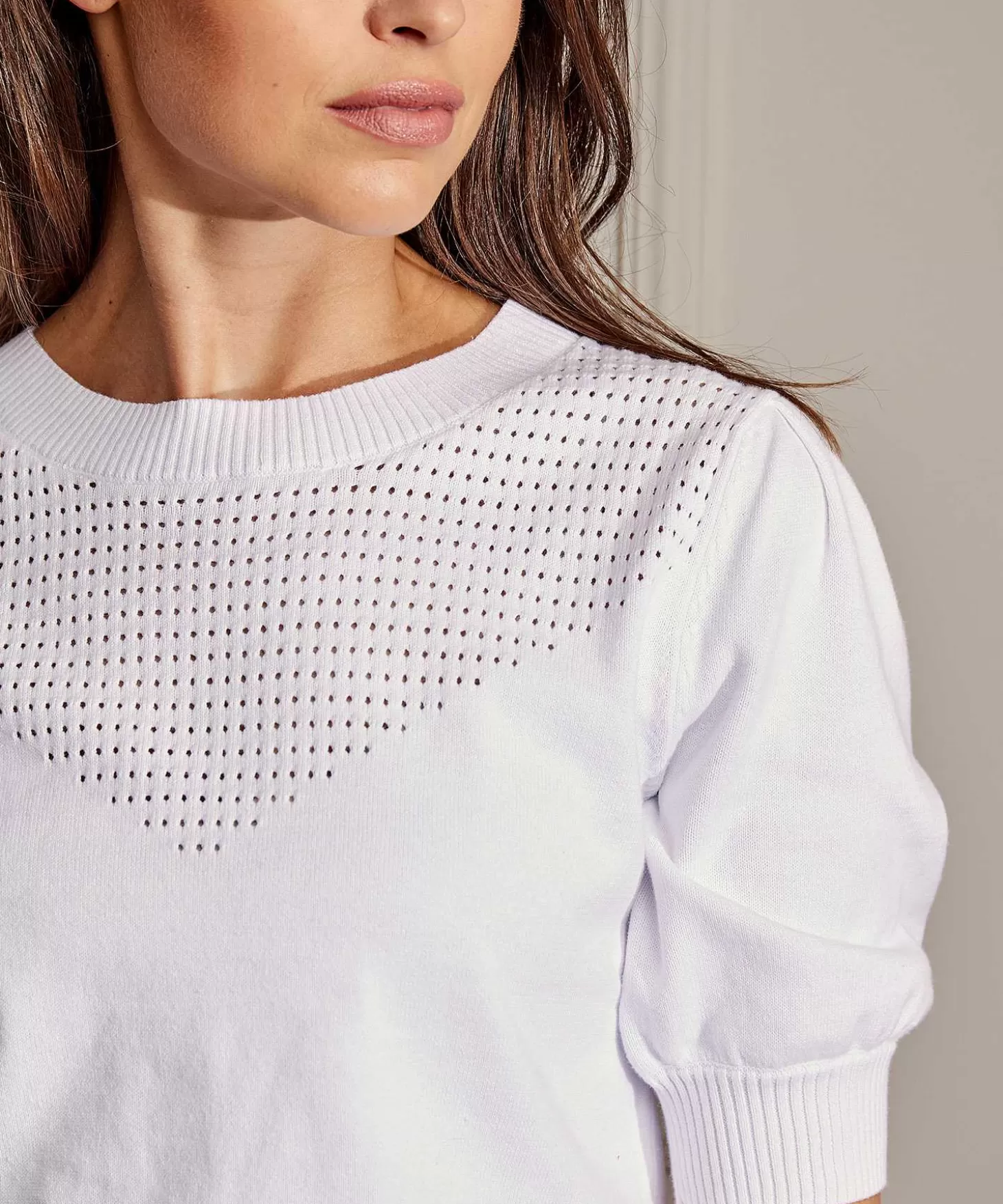 Sweater Openwork Neck*GIULIA E TU Flash Sale