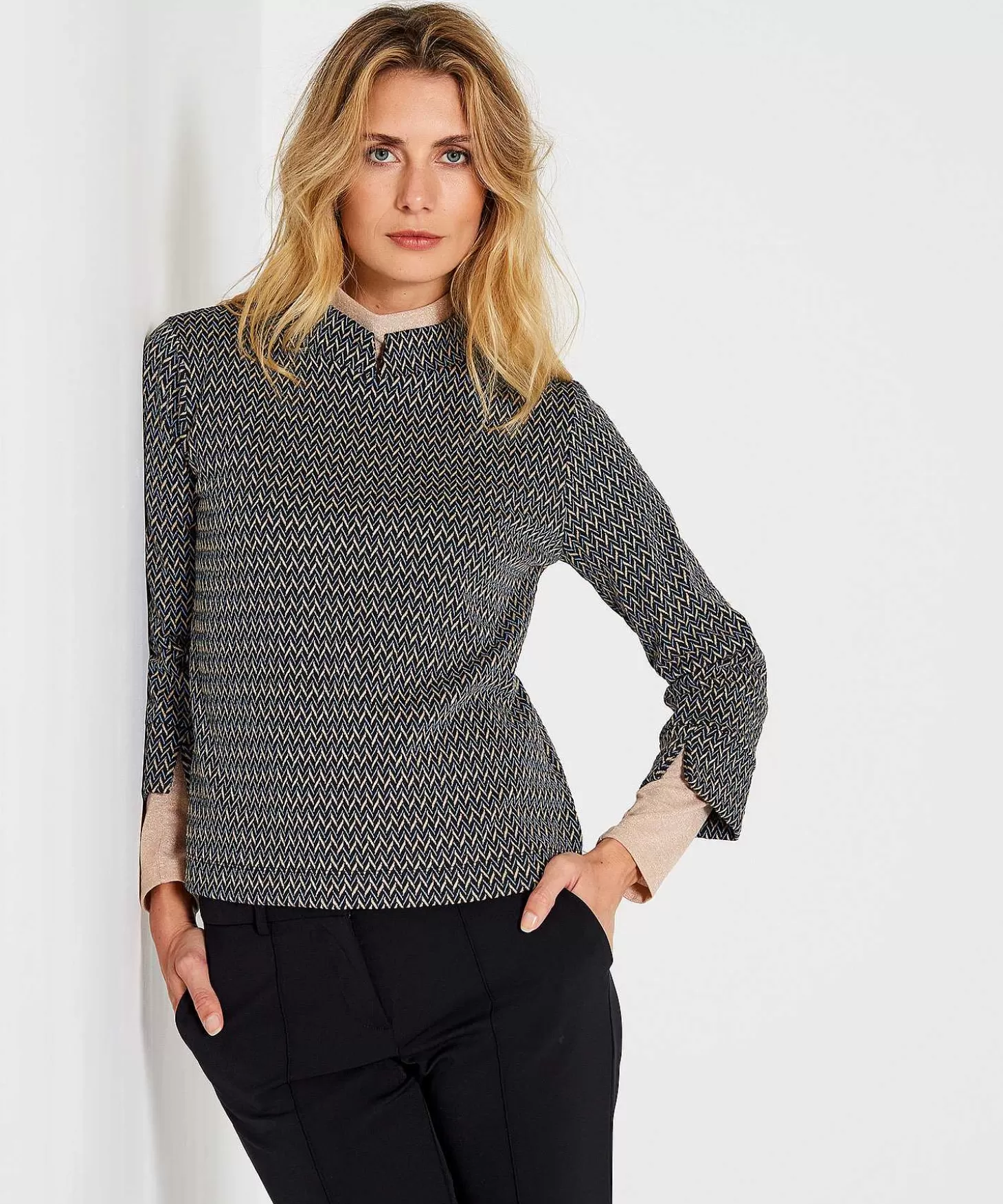 Top Herringbone Jacquard*GIULIA E TU Outlet