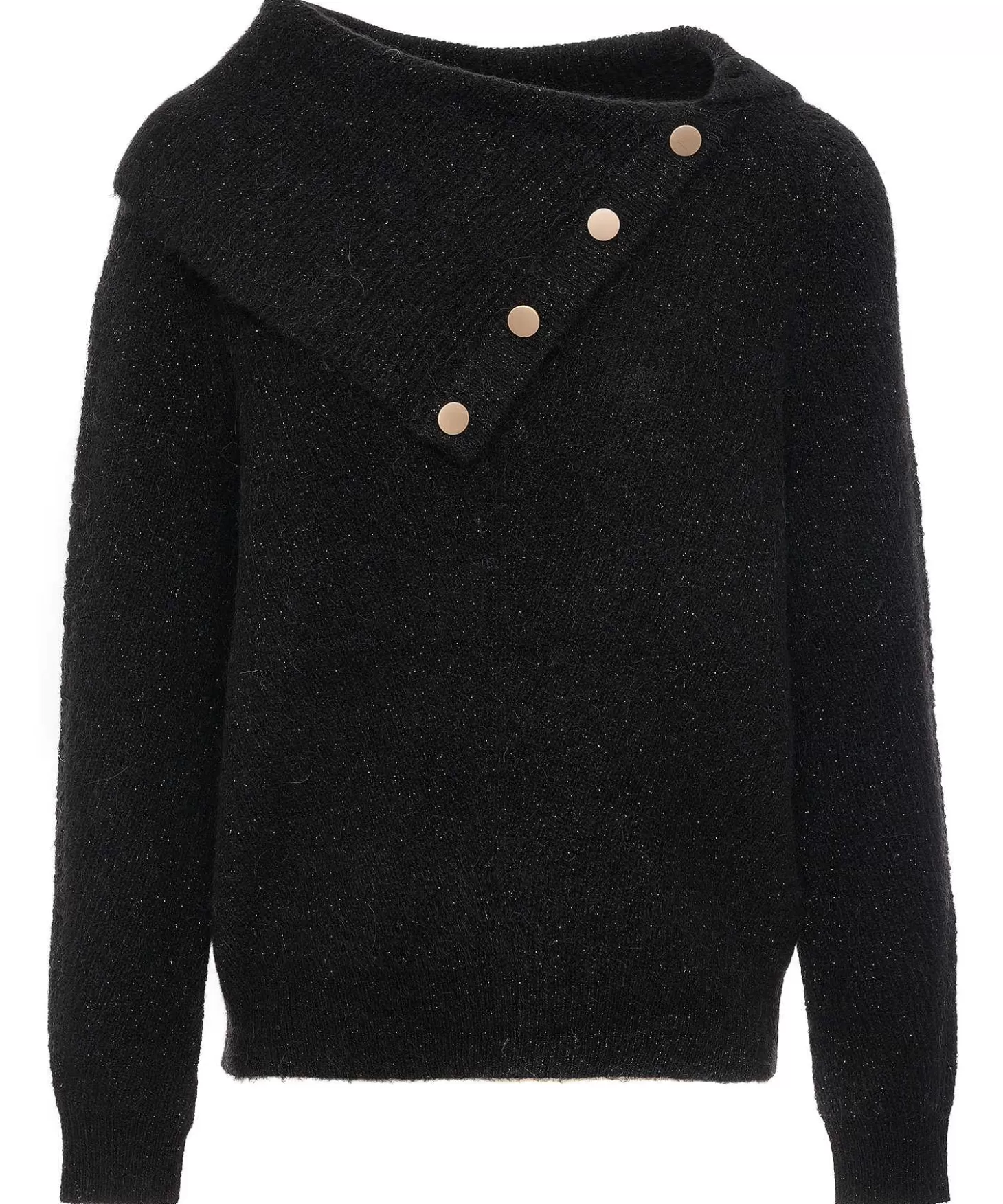 Turtleneck Diagonal Buttons*GIULIA E TU Best Sale