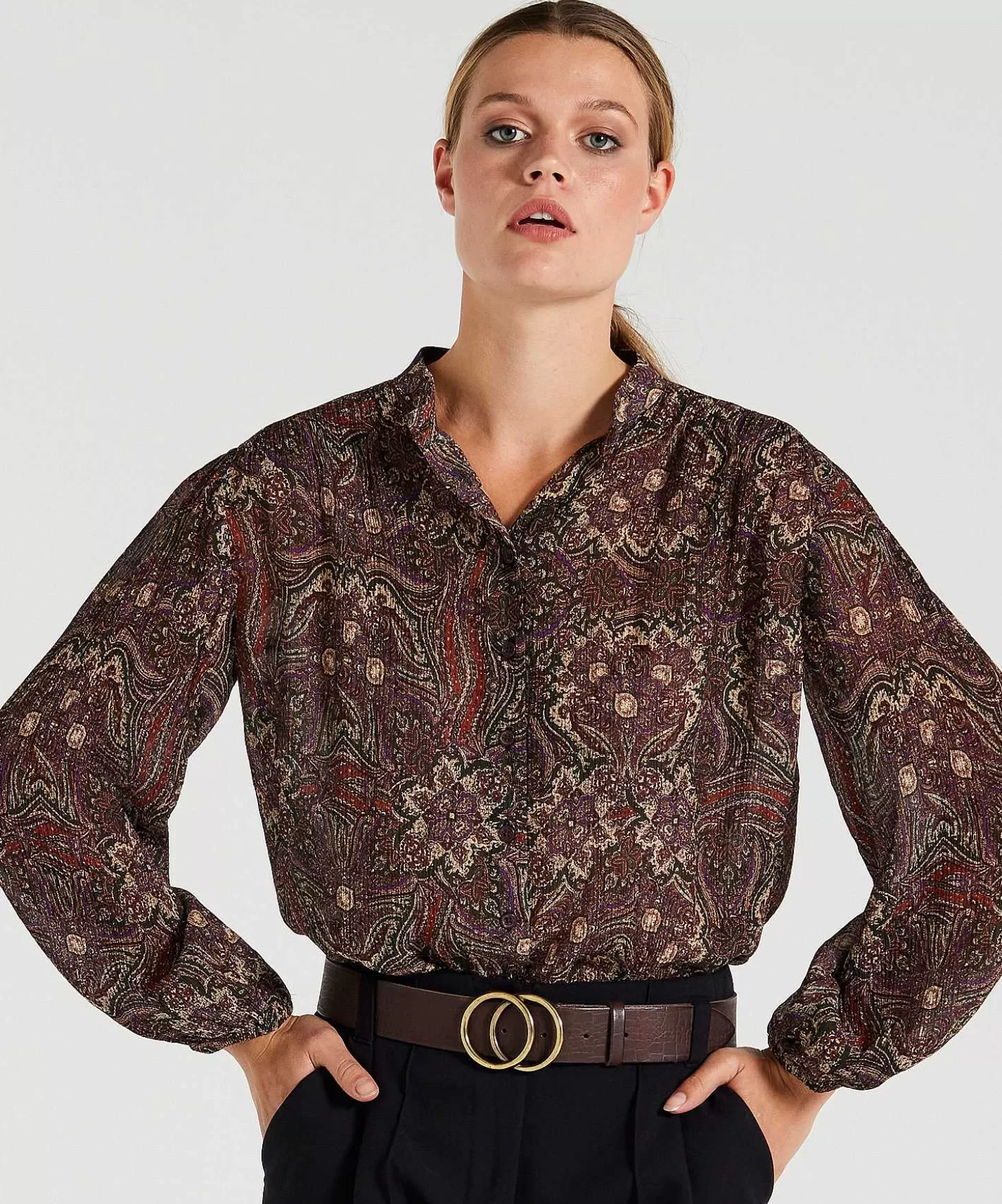 Blouse Paisley Print Rony*Jane Lushka Flash Sale