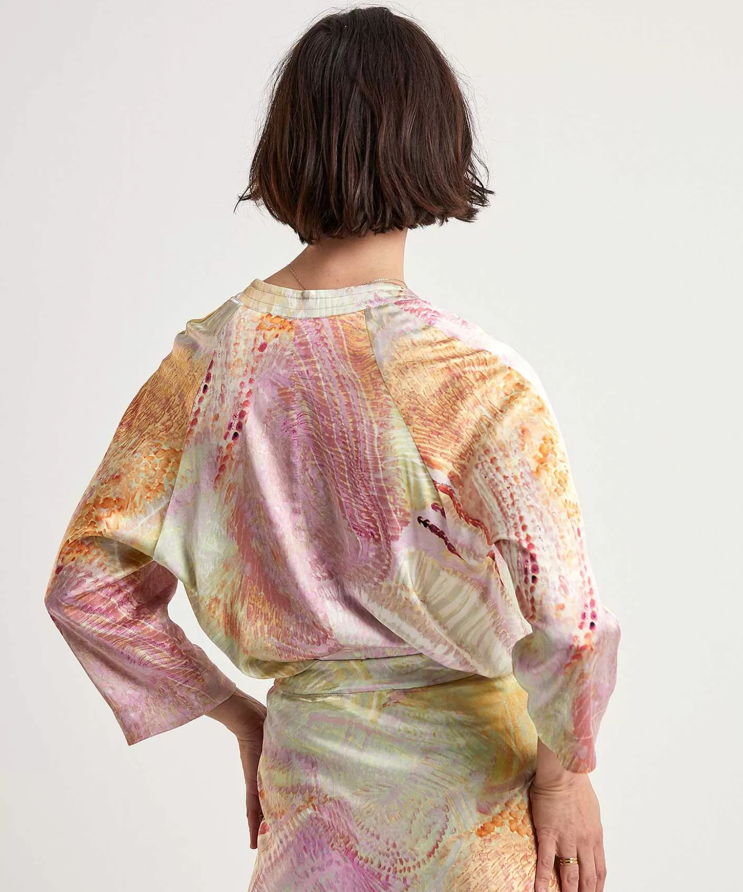 Silky Blouse With Print Nima*Japan TKY New