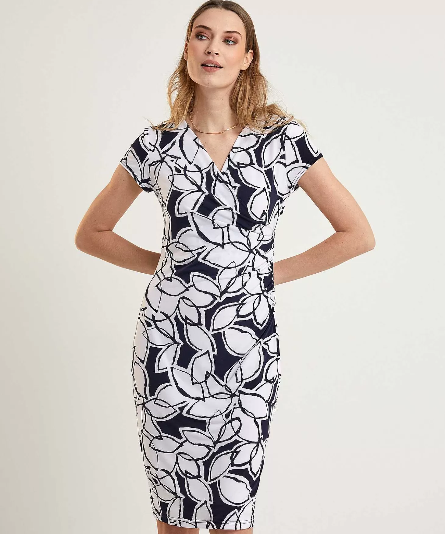 Dress Leaf Print*Joseph Ribkoff Cheap