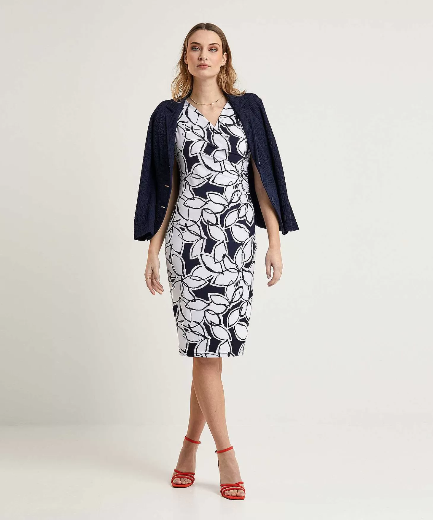 Dress Leaf Print*Joseph Ribkoff Cheap