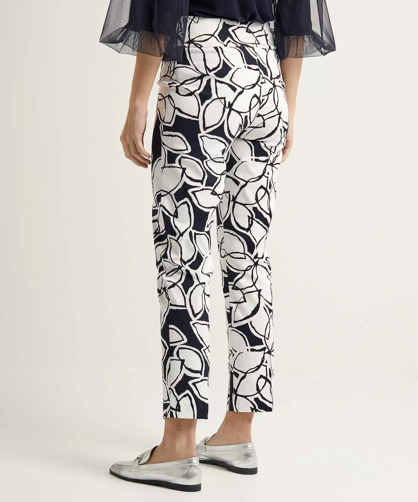 Heavy Viscose Pants Leaf Print*Joseph Ribkoff Online