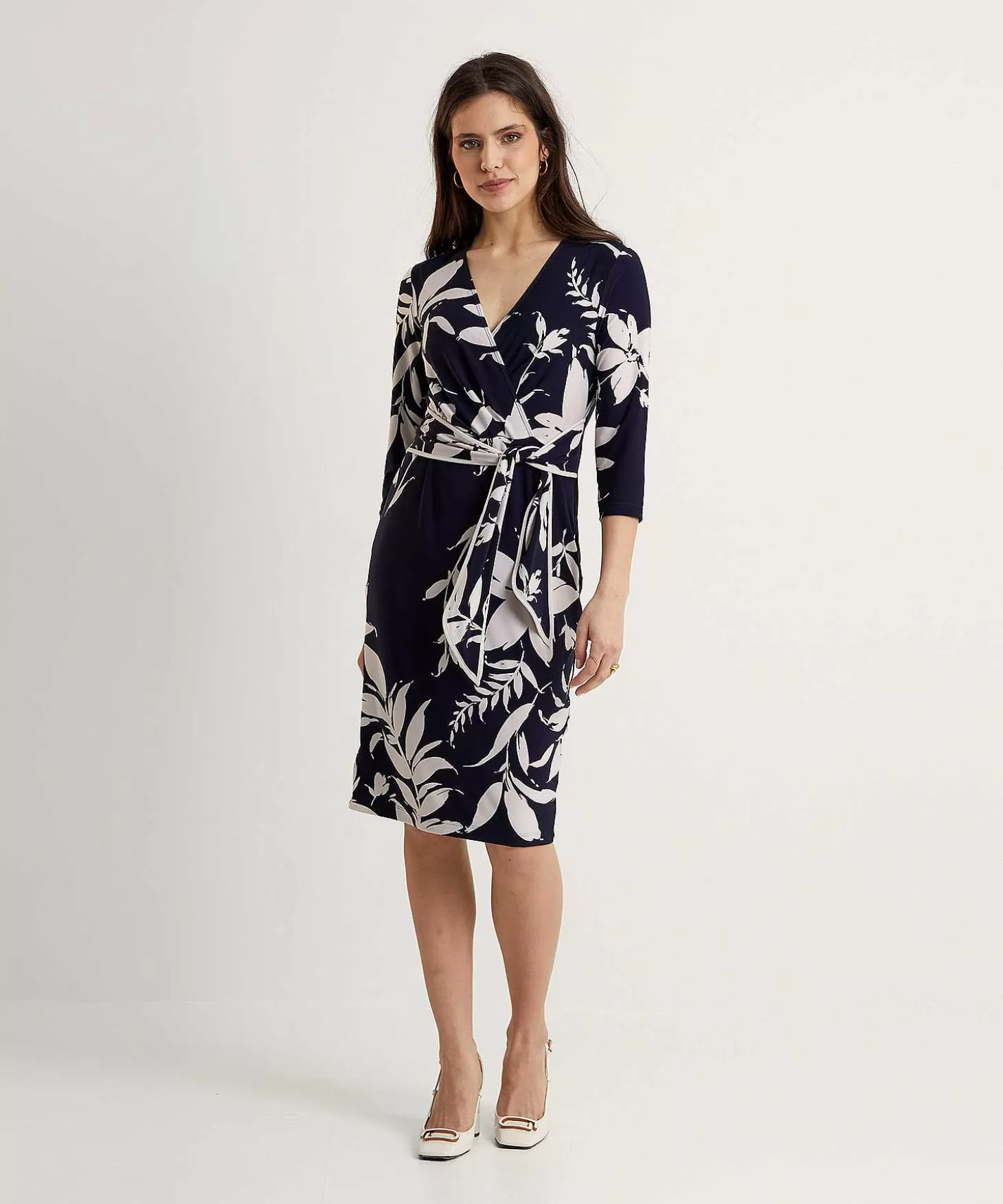 Wrap Dress Flower*Joseph Ribkoff Flash Sale