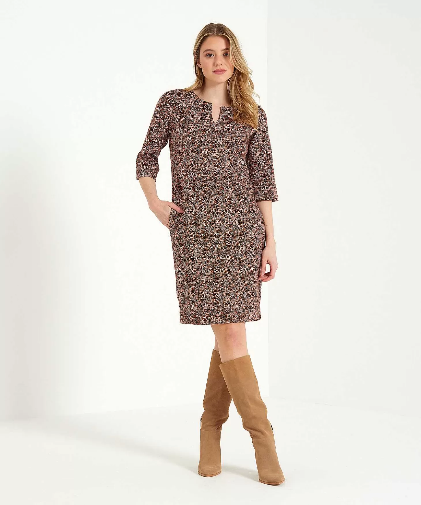 Dress Minimal Print Bette*KYRA Store