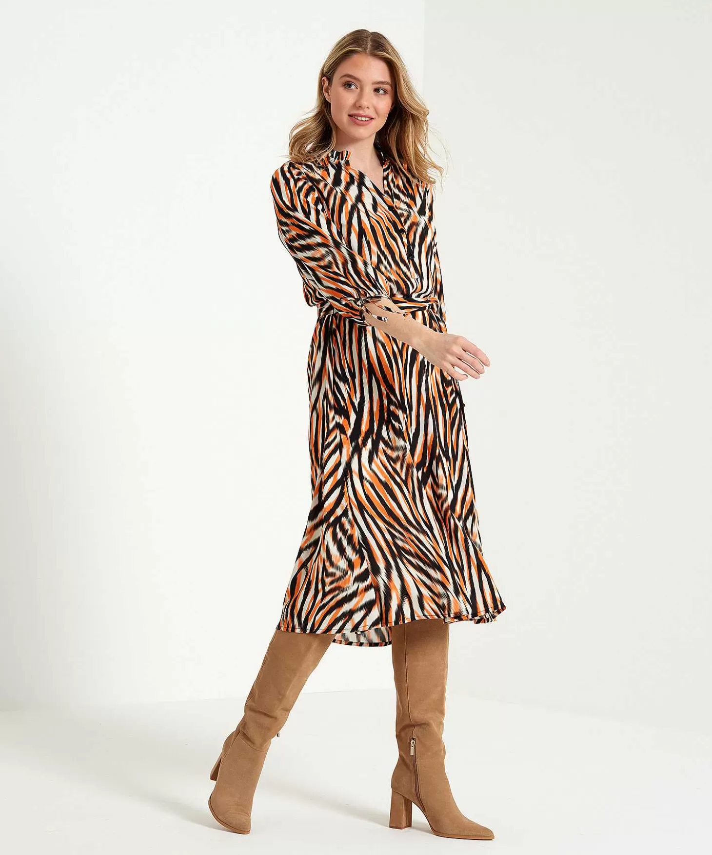 Dress Tiger Print Hette*KYRA Best